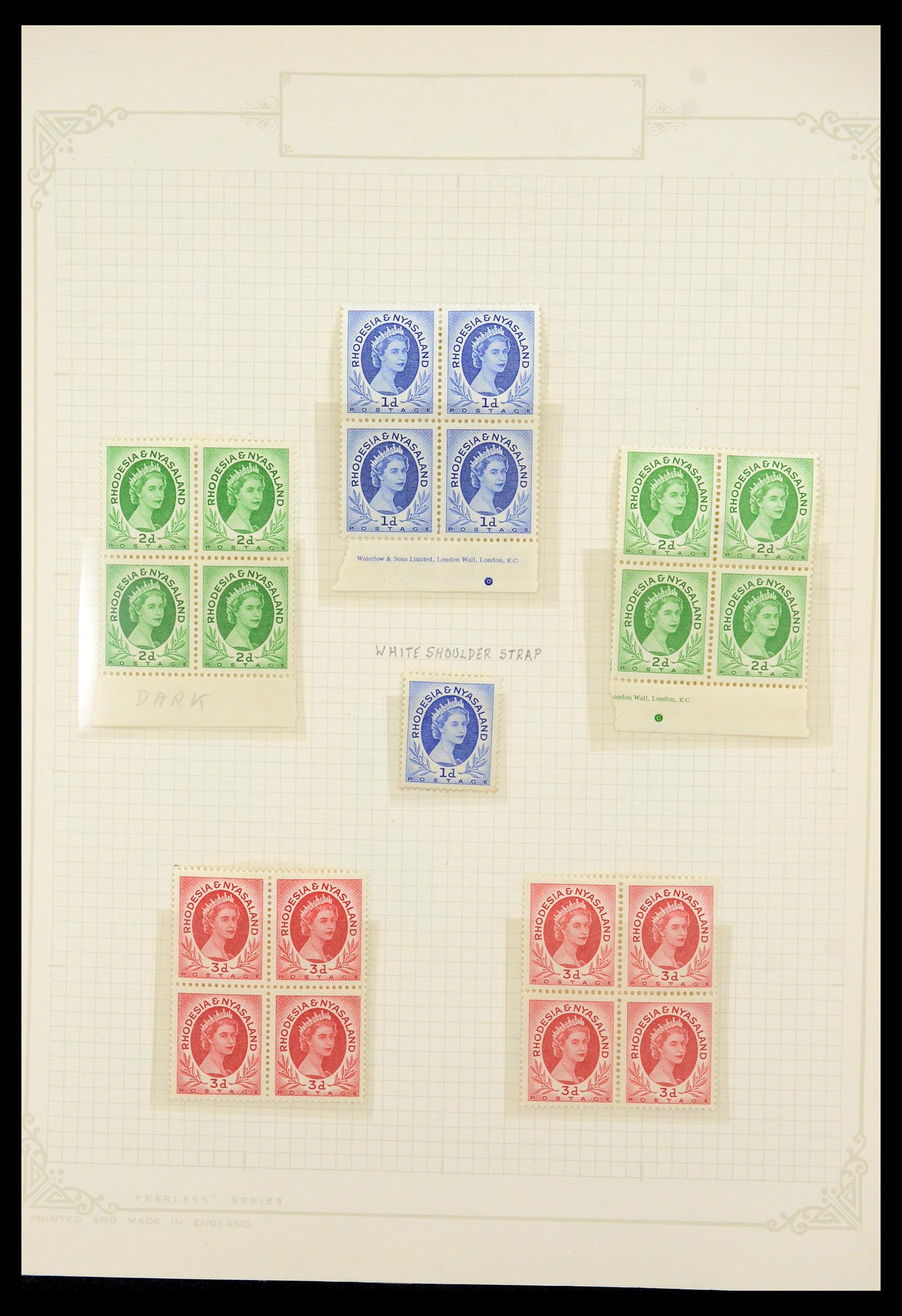 35638 010 - Postzegelverzameling 35638 Rhodesië 1954-1972.