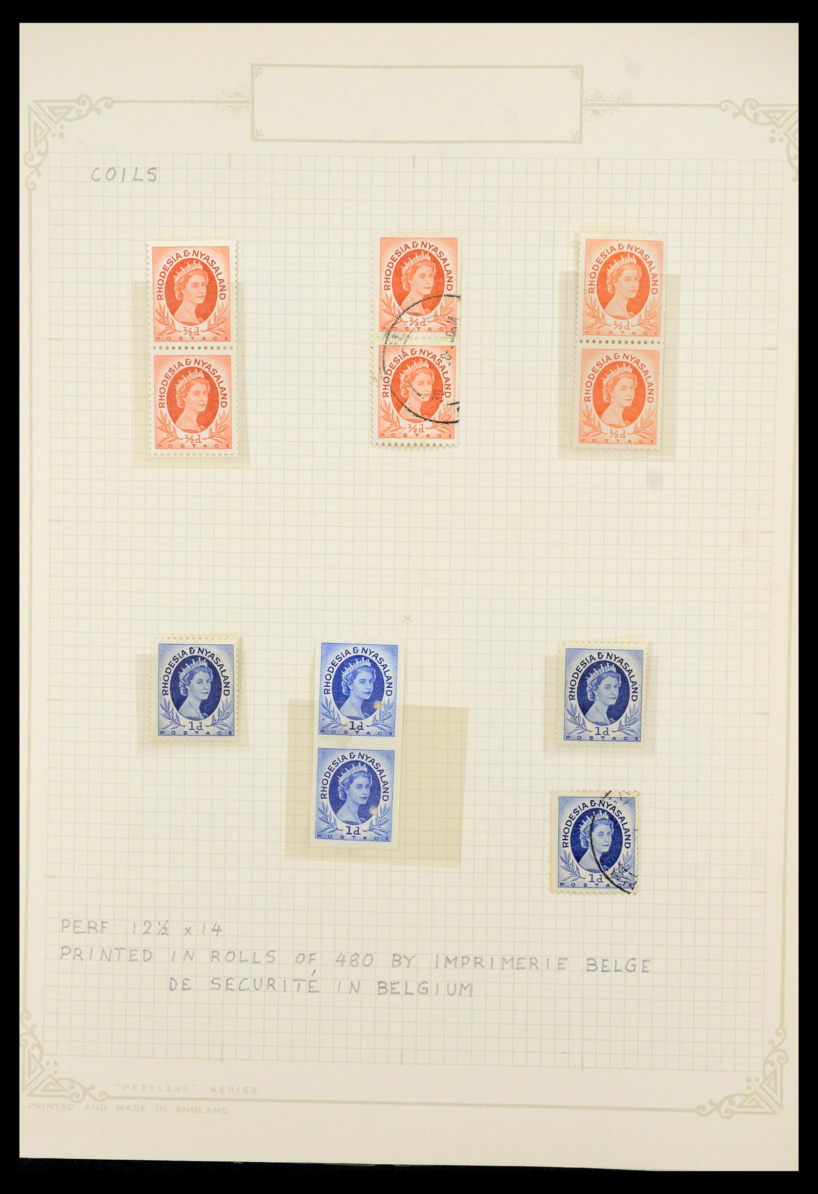 35638 011 - Postzegelverzameling 35638 Rhodesië 1954-1972.