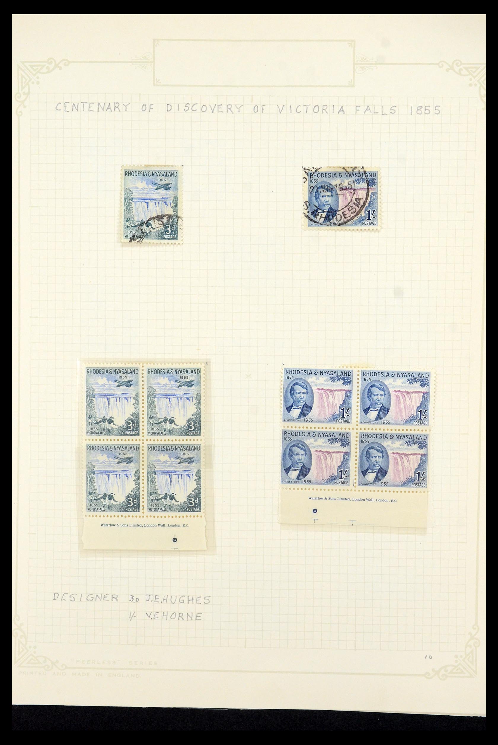 35638 012 - Postzegelverzameling 35638 Rhodesië 1954-1972.