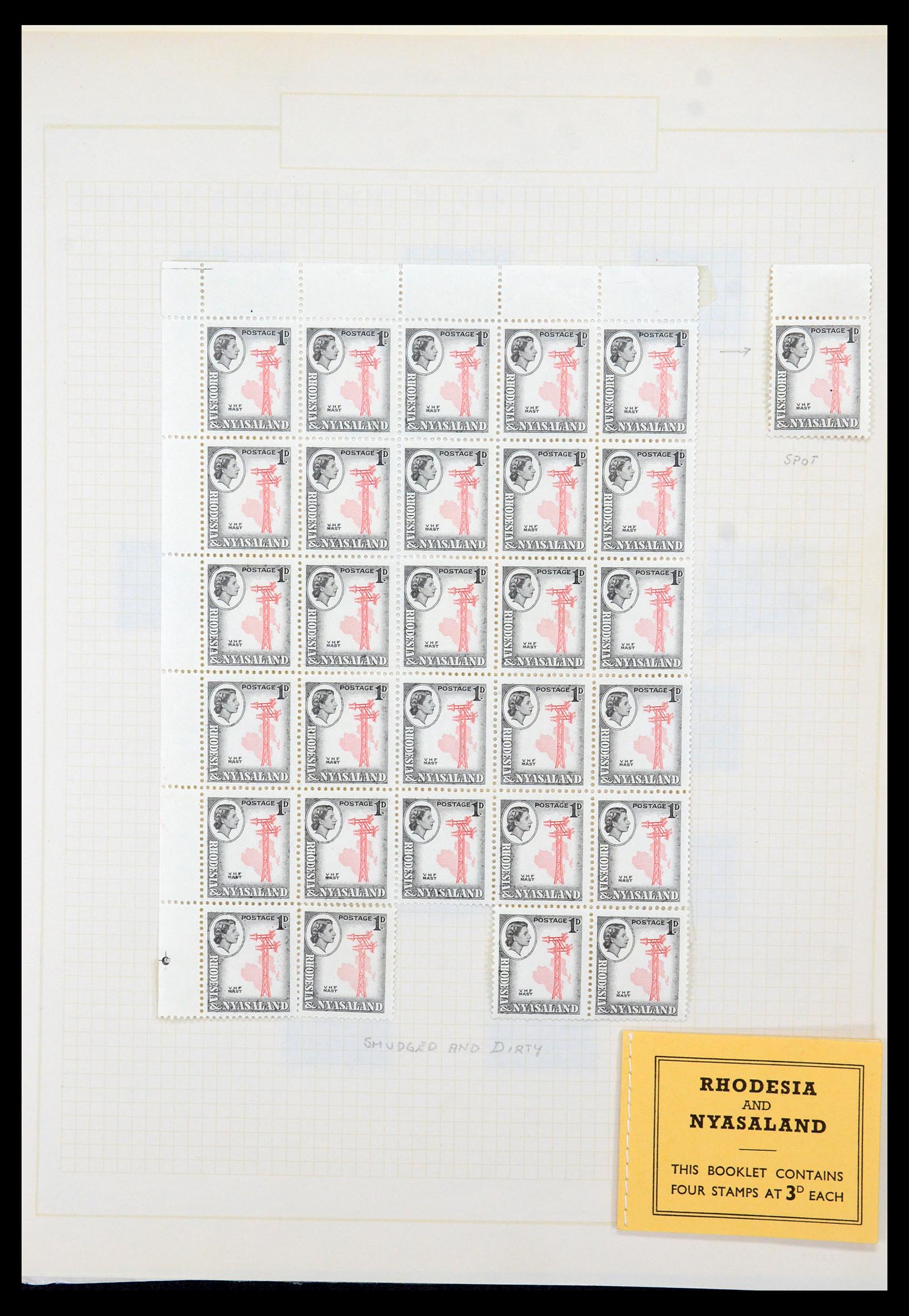 35638 017 - Postzegelverzameling 35638 Rhodesië 1954-1972.