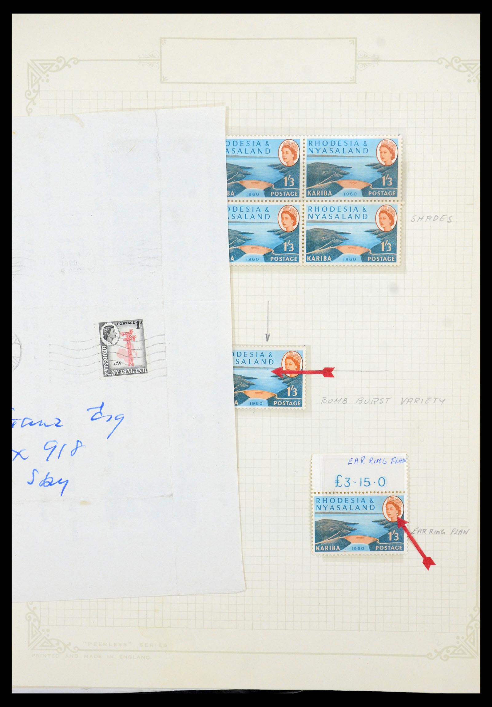 35638 022 - Postzegelverzameling 35638 Rhodesië 1954-1972.