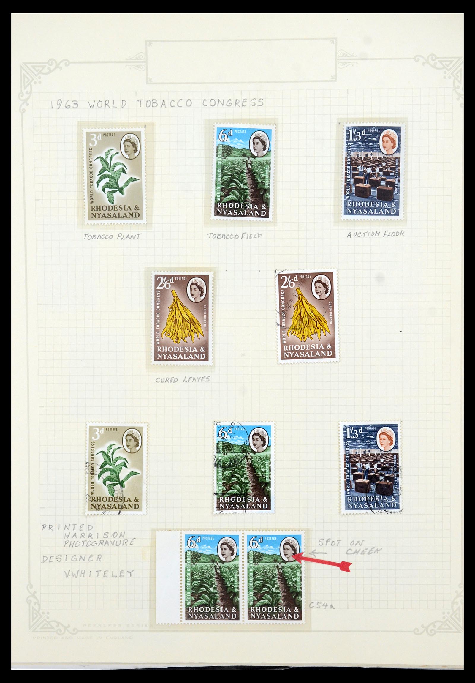 35638 025 - Postzegelverzameling 35638 Rhodesië 1954-1972.