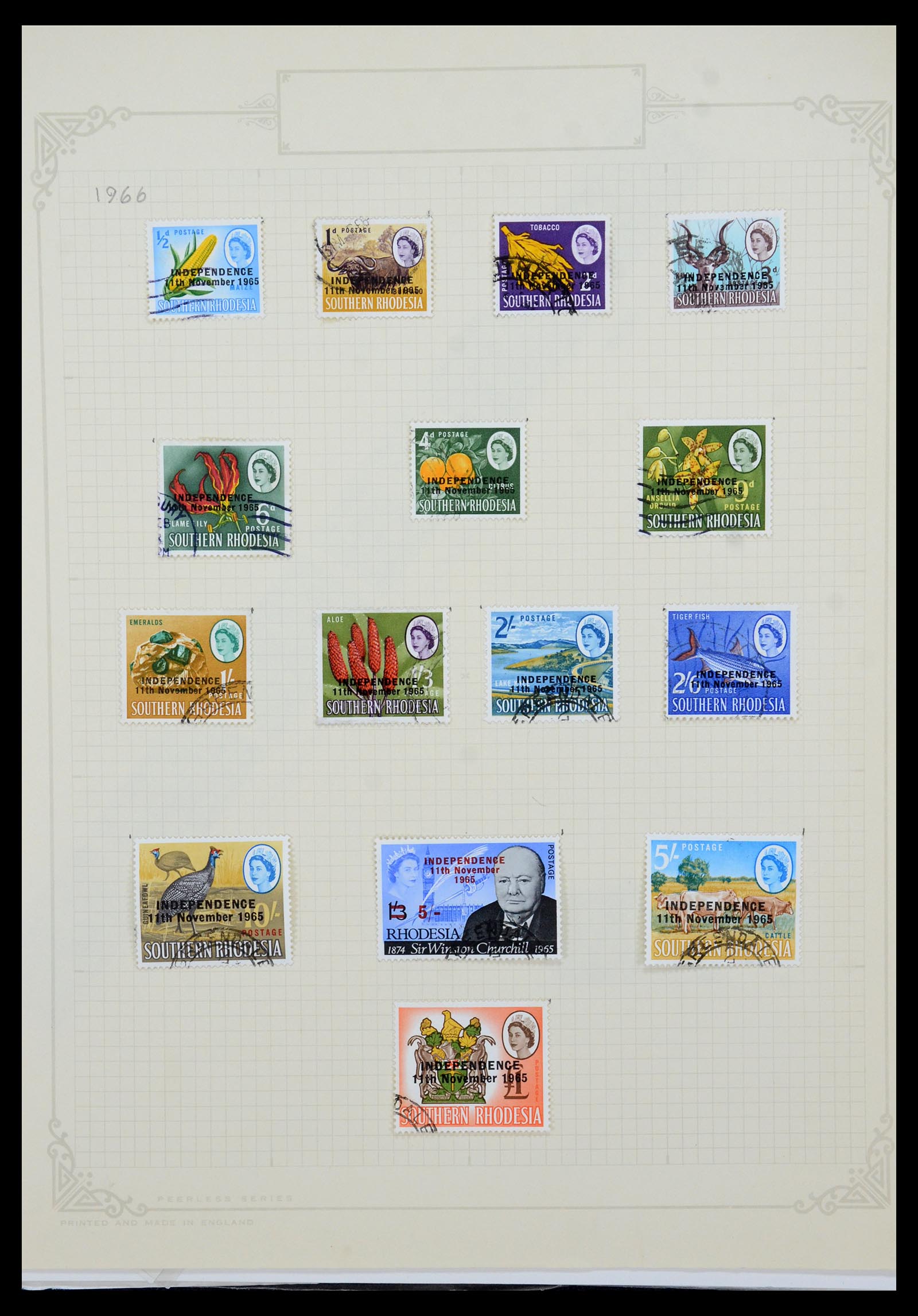 35638 029 - Stamp Collection 35638 Rhodesia 1954-1972.