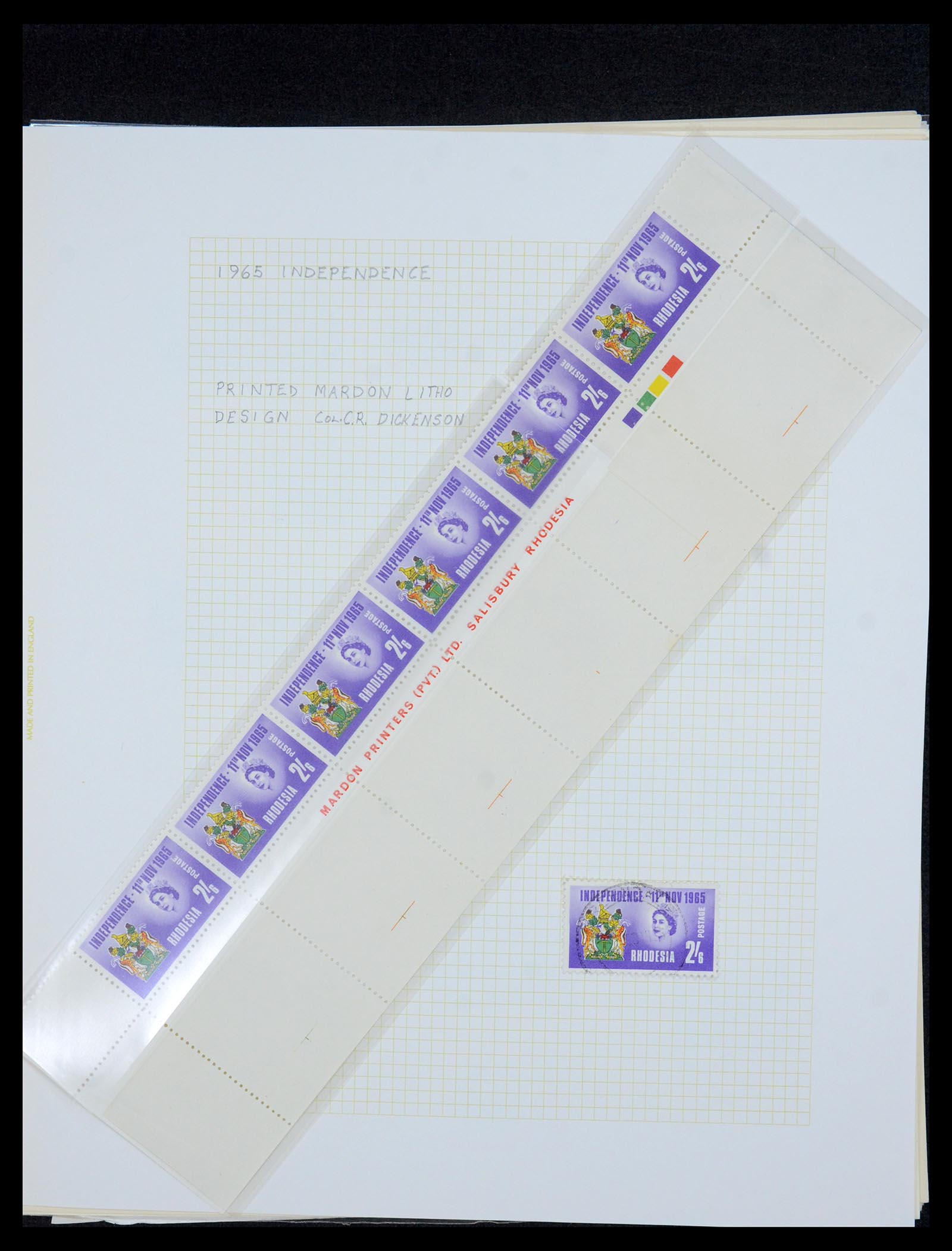 35638 030 - Postzegelverzameling 35638 Rhodesië 1954-1972.
