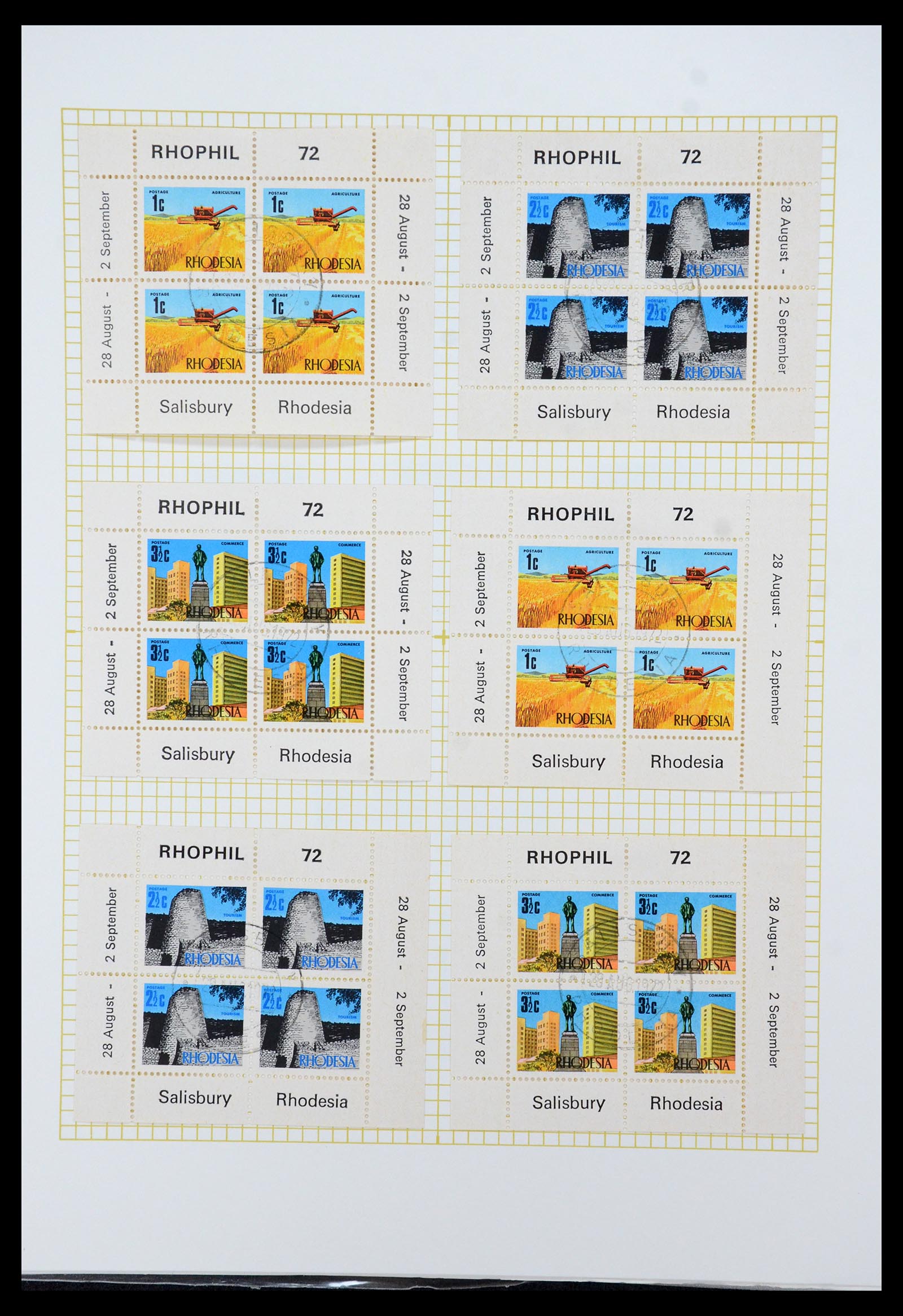 35638 042 - Postzegelverzameling 35638 Rhodesië 1954-1972.