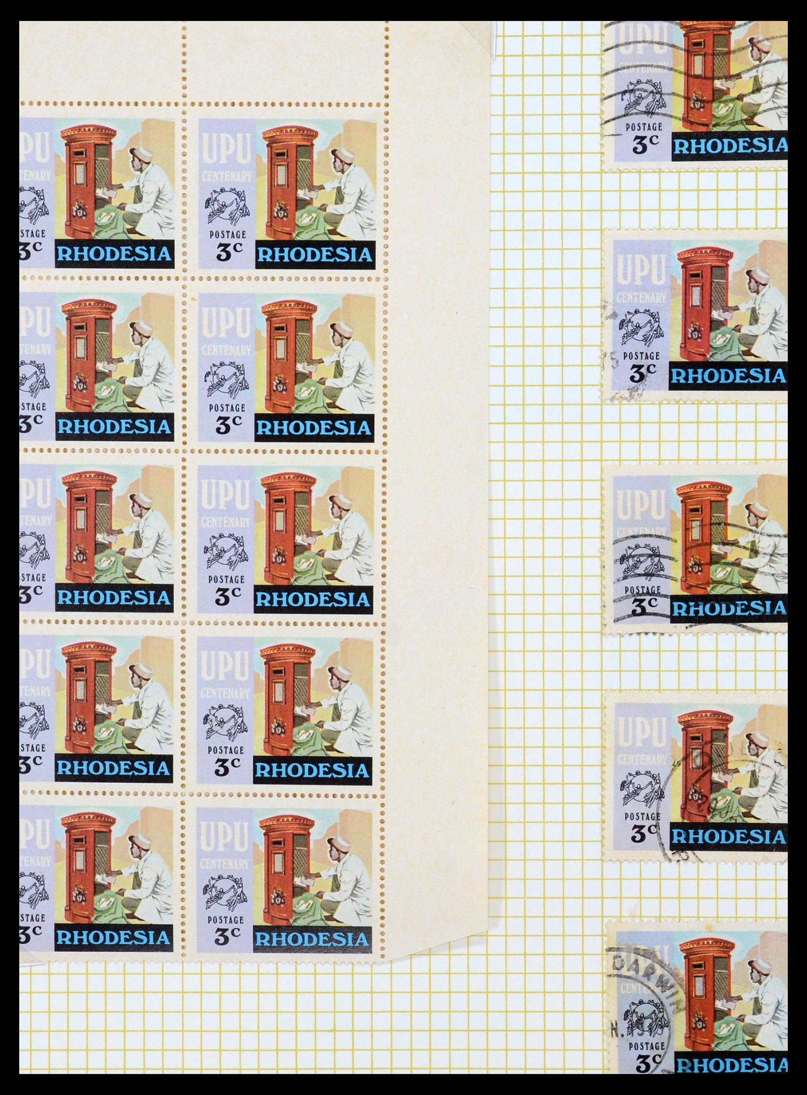 35638 048 - Postzegelverzameling 35638 Rhodesië 1954-1972.