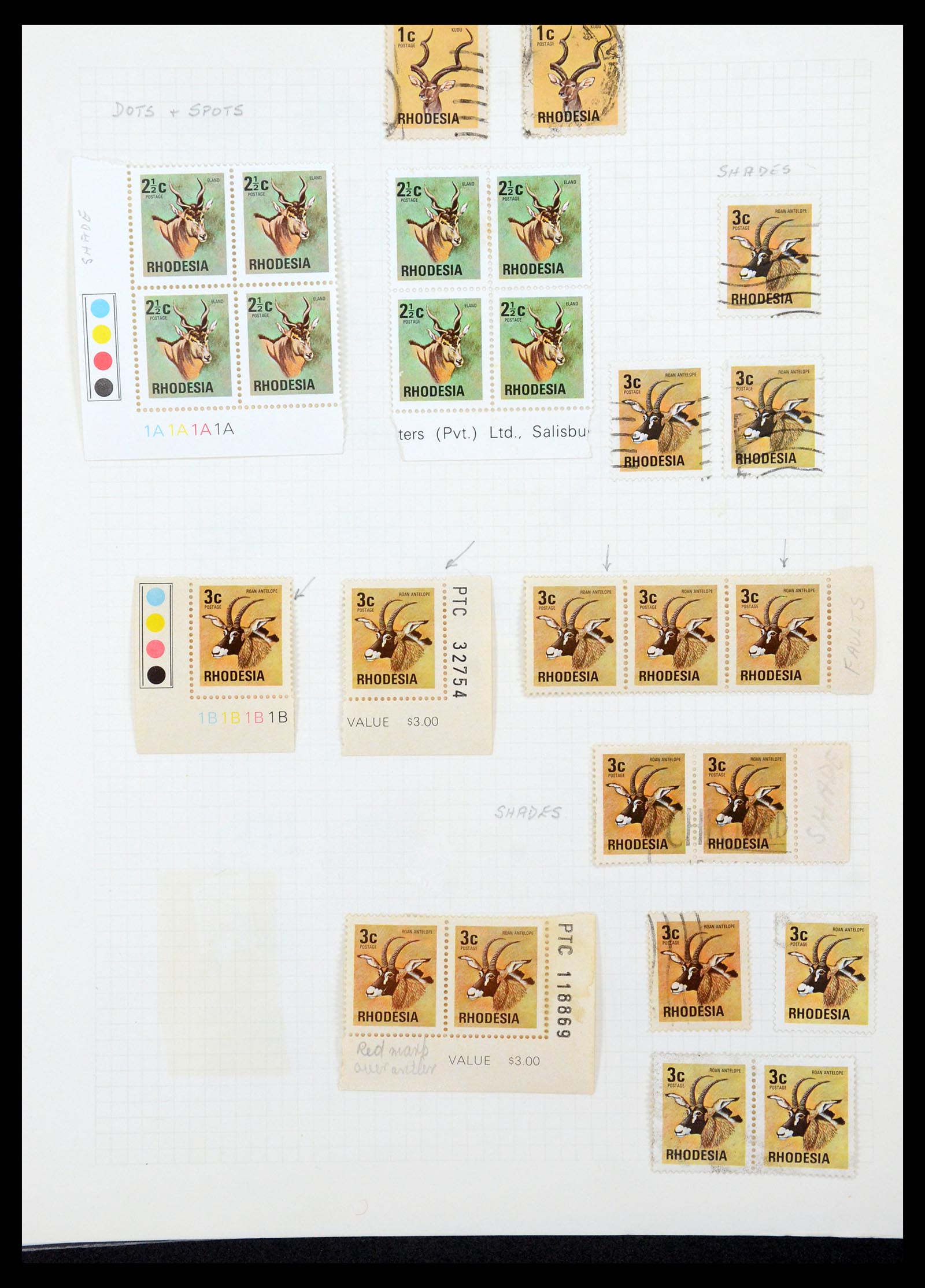 35638 052 - Postzegelverzameling 35638 Rhodesië 1954-1972.