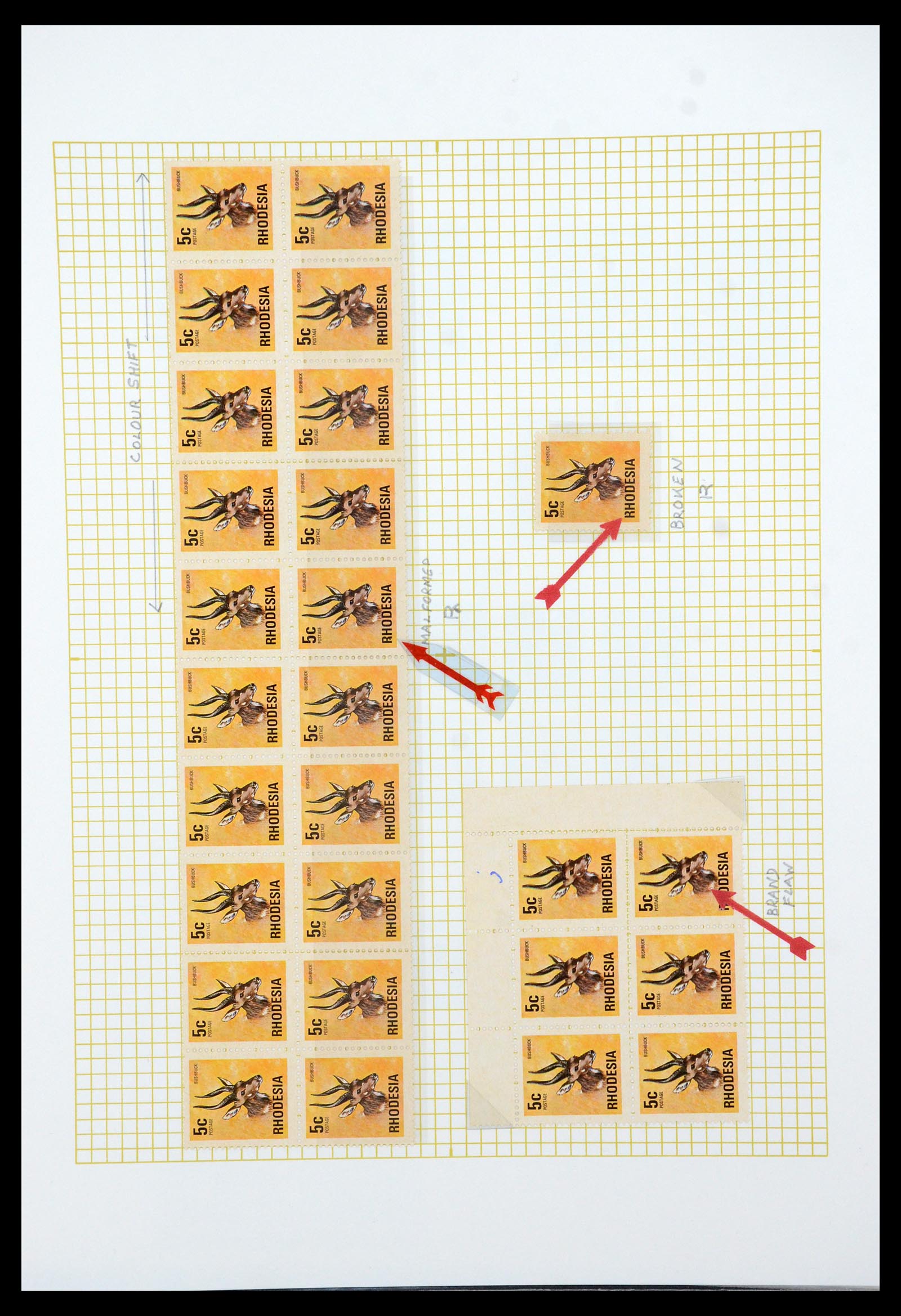 35638 053 - Postzegelverzameling 35638 Rhodesië 1954-1972.