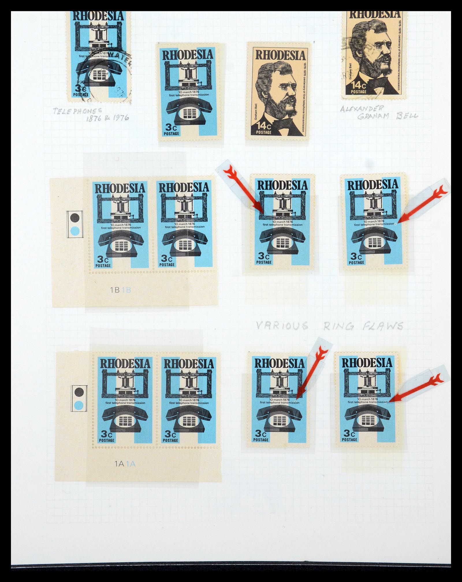 35638 059 - Postzegelverzameling 35638 Rhodesië 1954-1972.