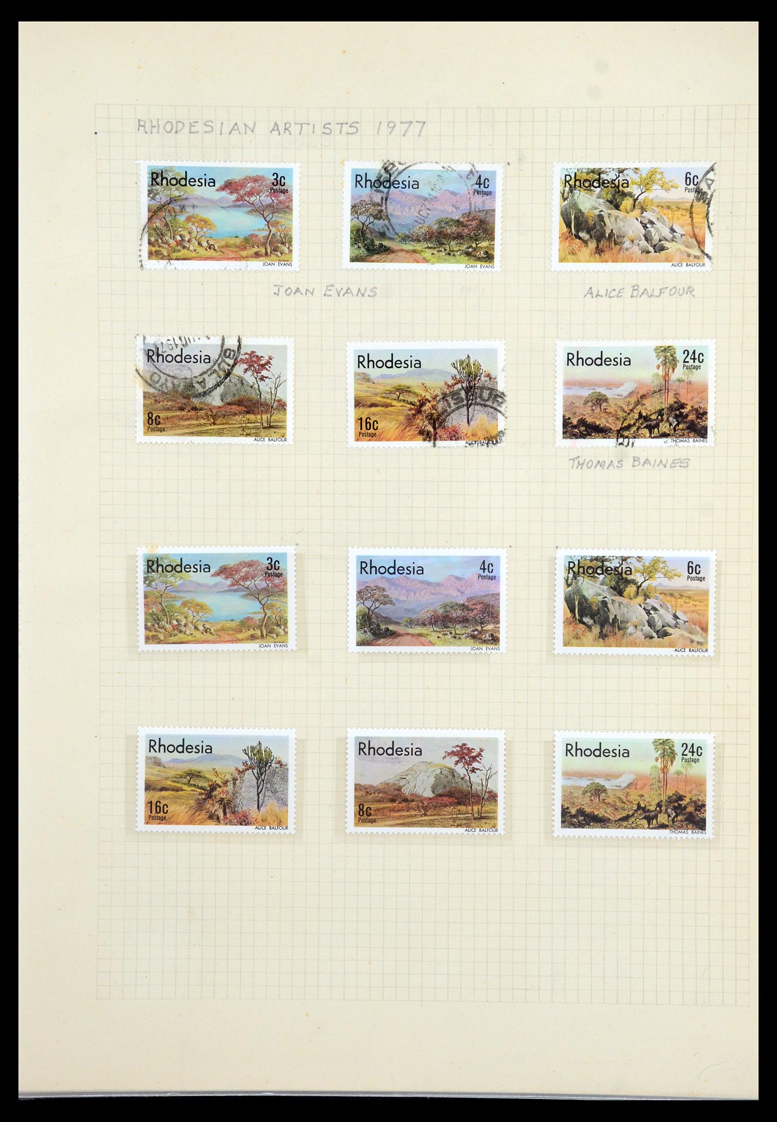 35638 066 - Stamp Collection 35638 Rhodesia 1954-1972.