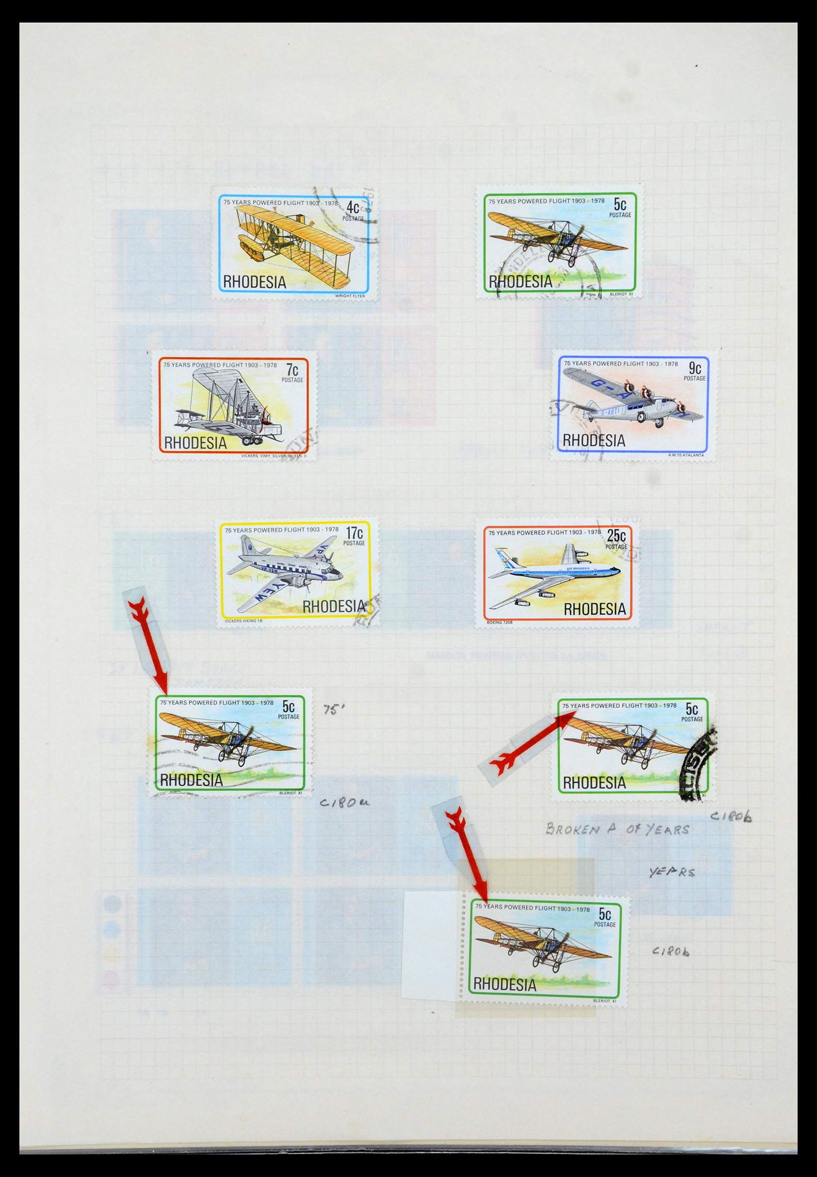 35638 076 - Stamp Collection 35638 Rhodesia 1954-1972.