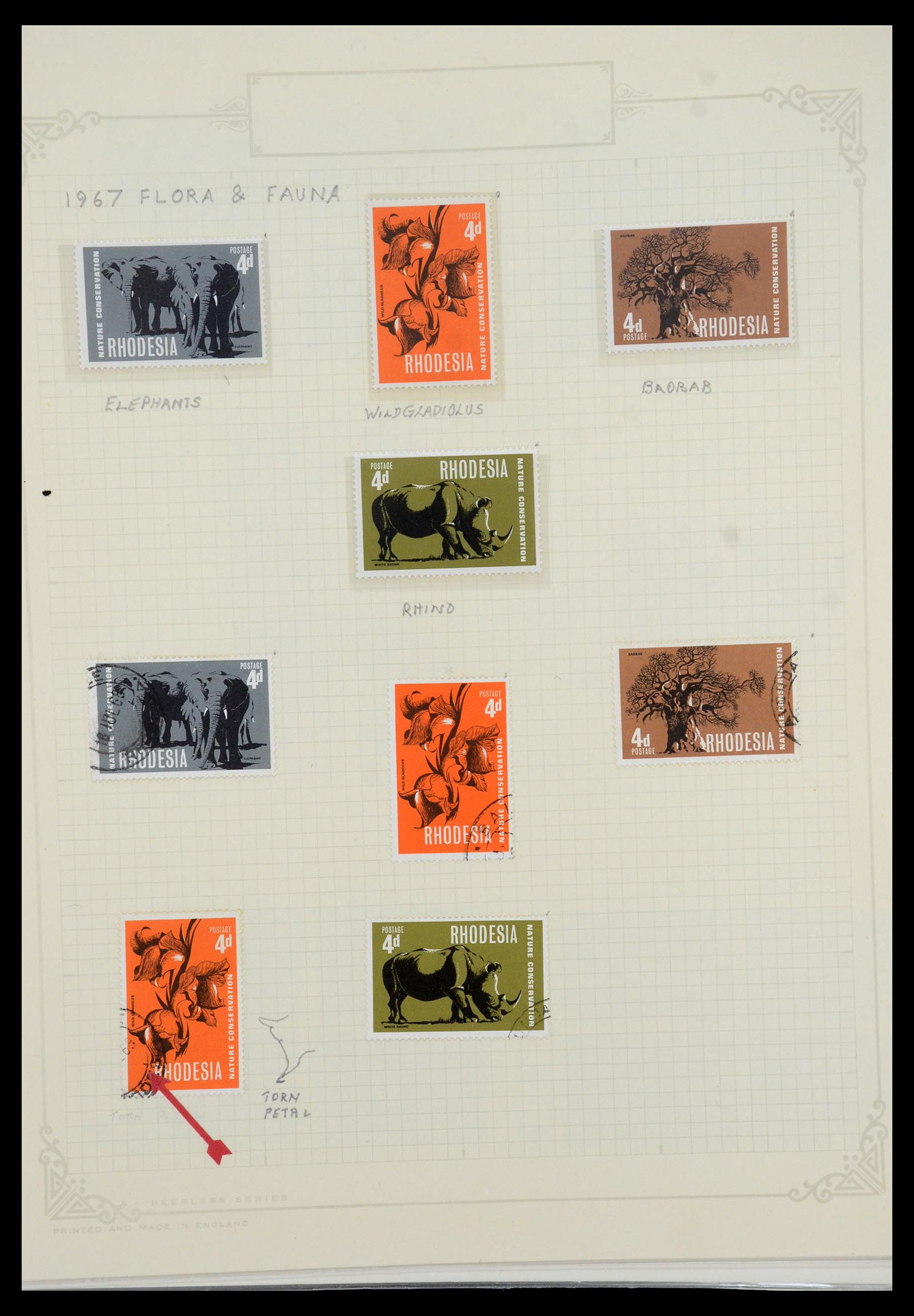 35638 080 - Stamp Collection 35638 Rhodesia 1954-1972.
