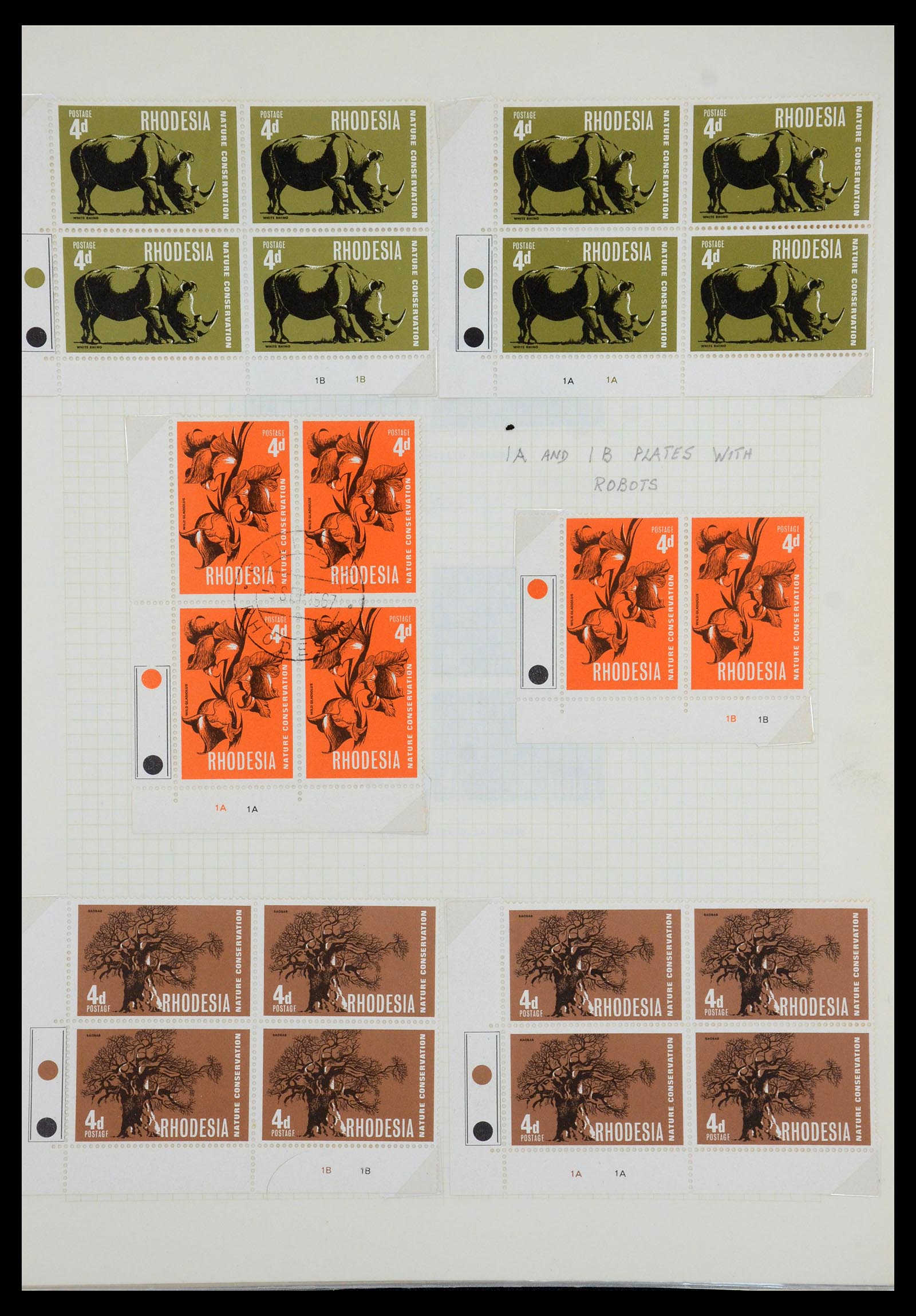 35638 081 - Stamp Collection 35638 Rhodesia 1954-1972.