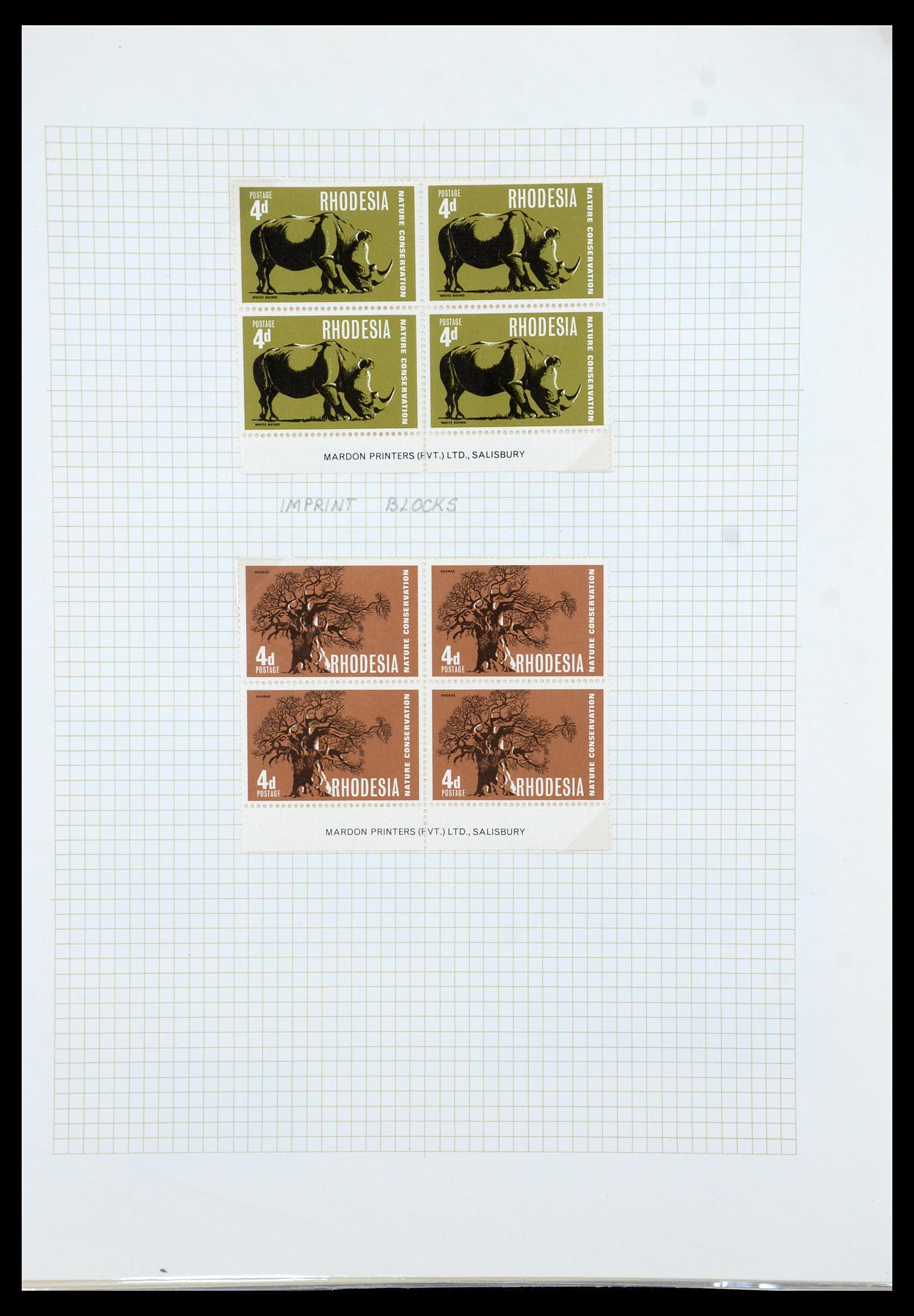 35638 082 - Stamp Collection 35638 Rhodesia 1954-1972.