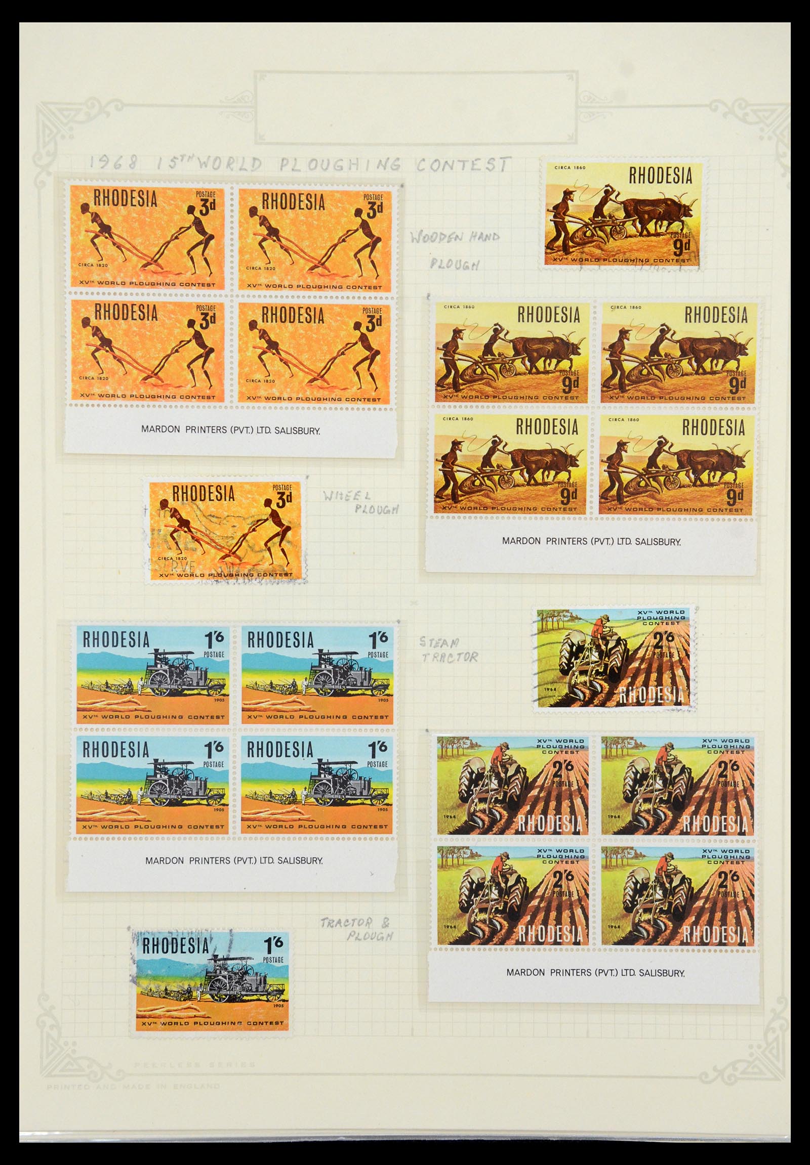 35638 083 - Stamp Collection 35638 Rhodesia 1954-1972.