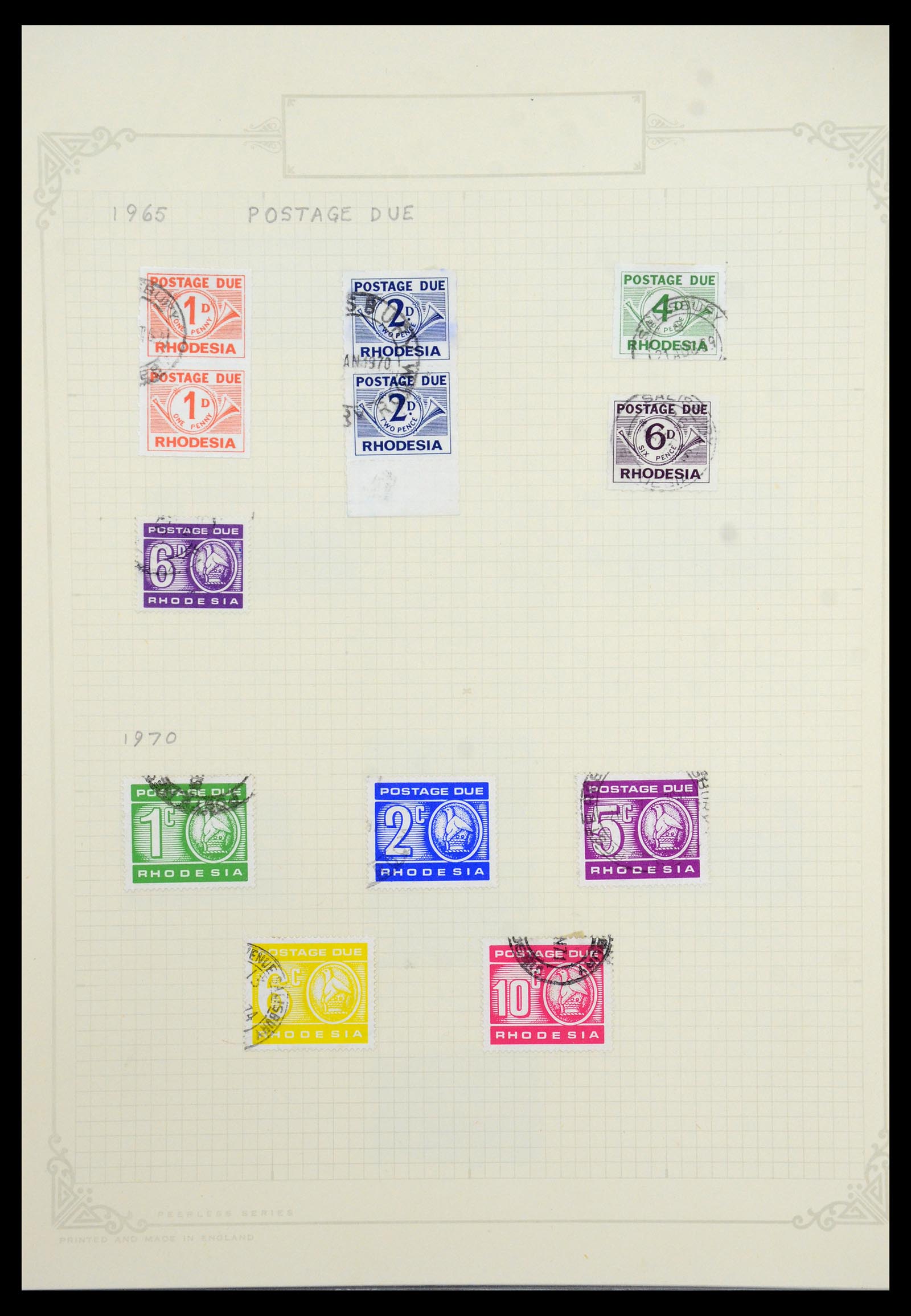 35638 085 - Stamp Collection 35638 Rhodesia 1954-1972.