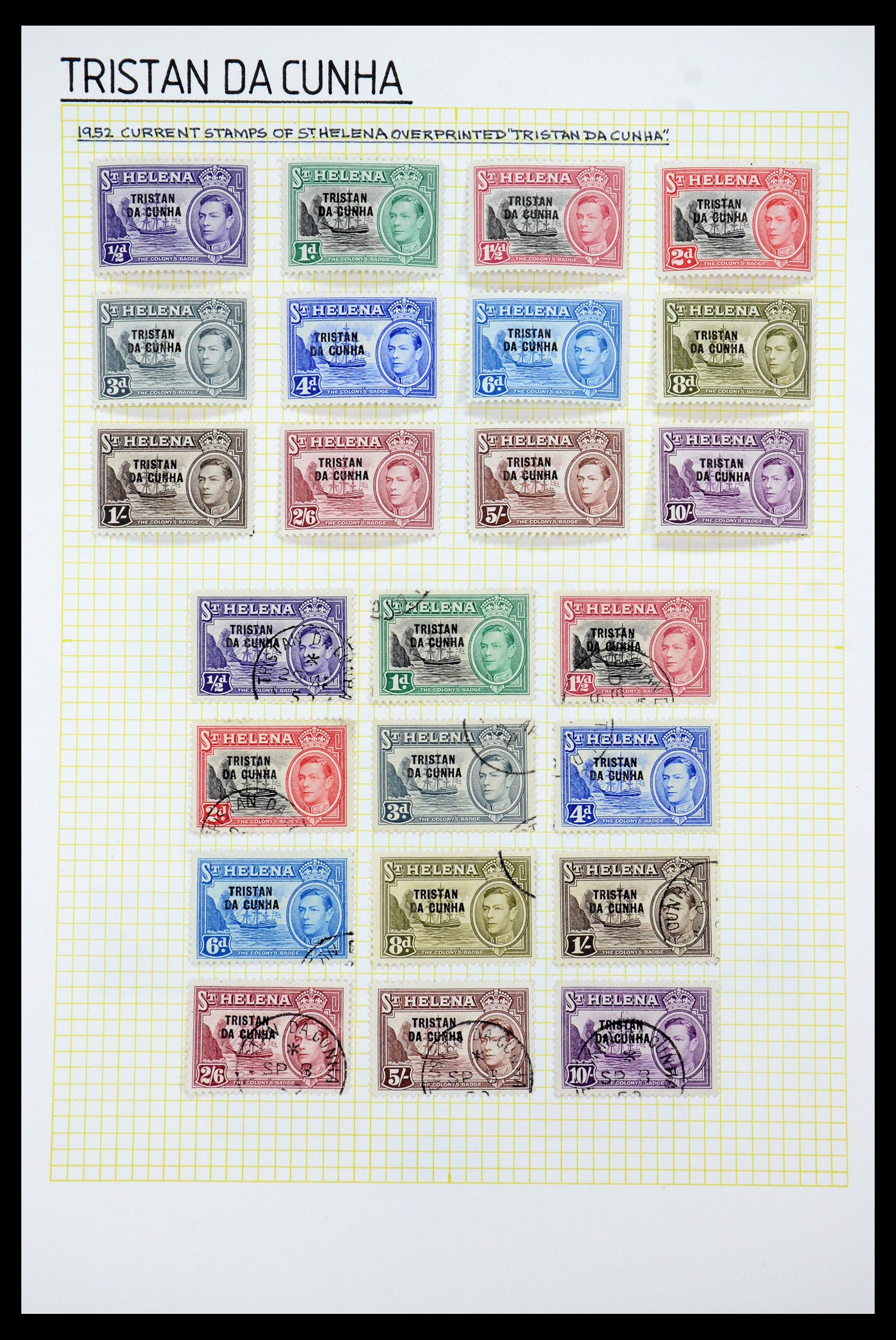 35639 001 - Stamp Collection 35639 Tristan da Cunha 1952-1979.