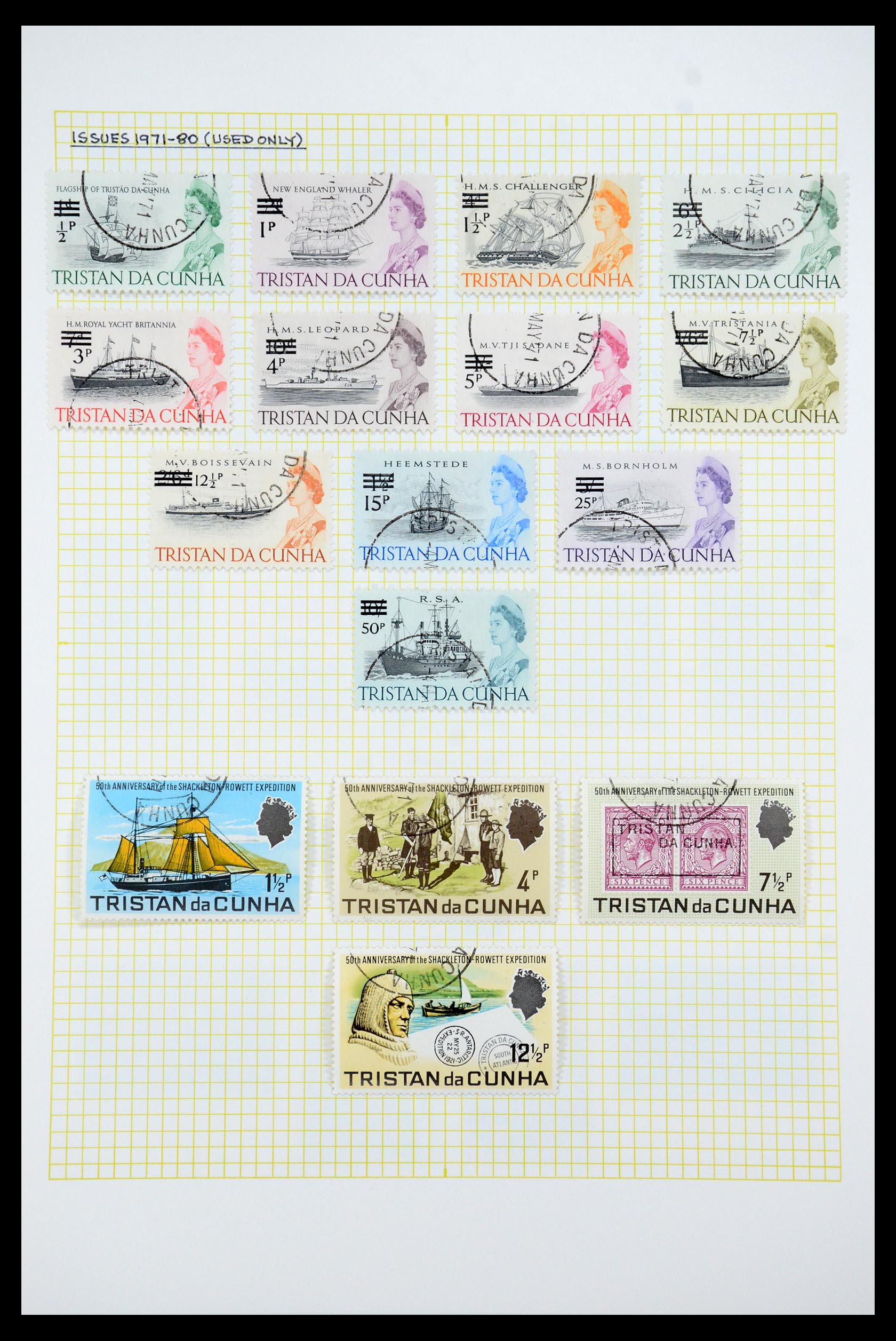 35639 020 - Stamp Collection 35639 Tristan da Cunha 1952-1979.
