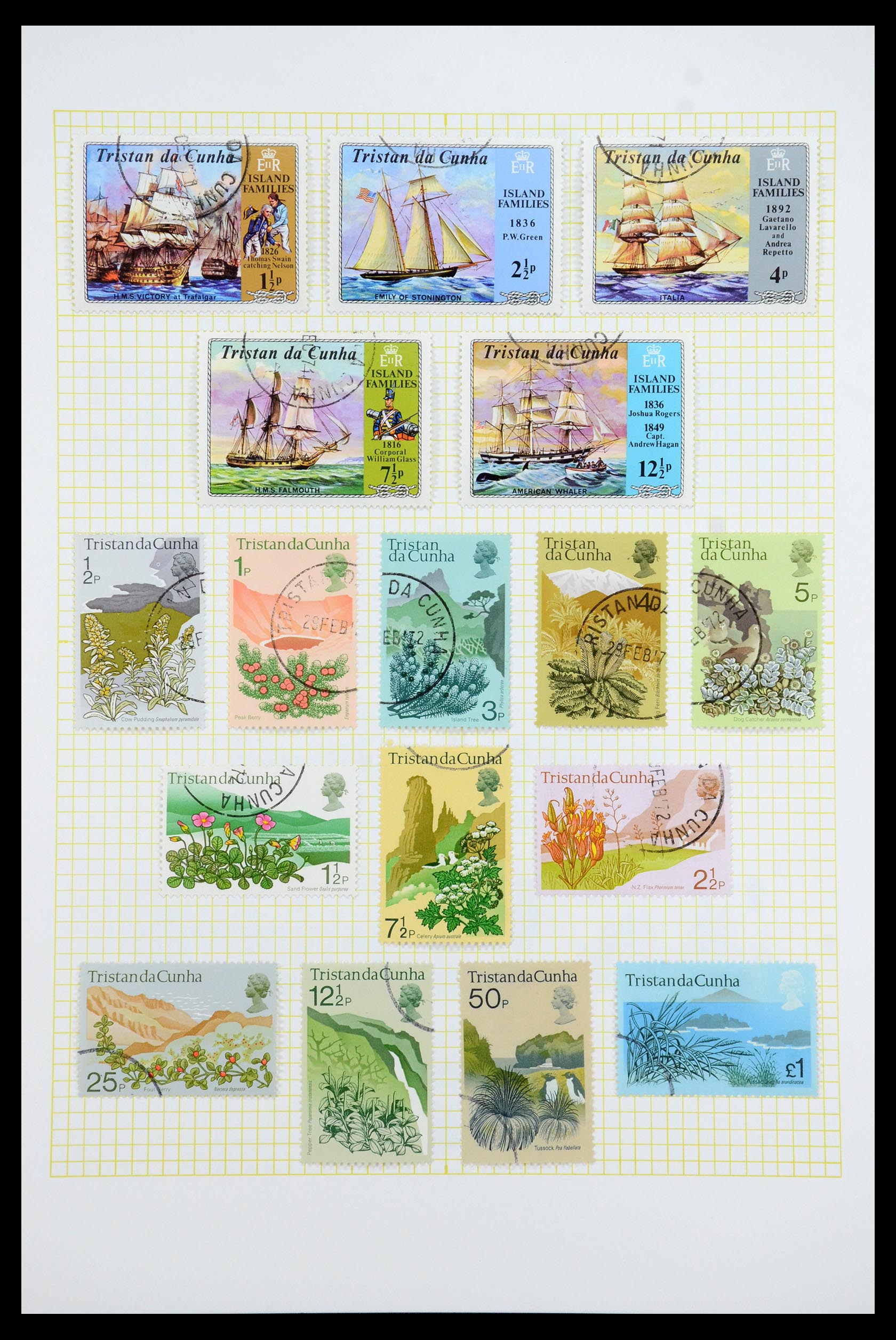 35639 021 - Stamp Collection 35639 Tristan da Cunha 1952-1979.