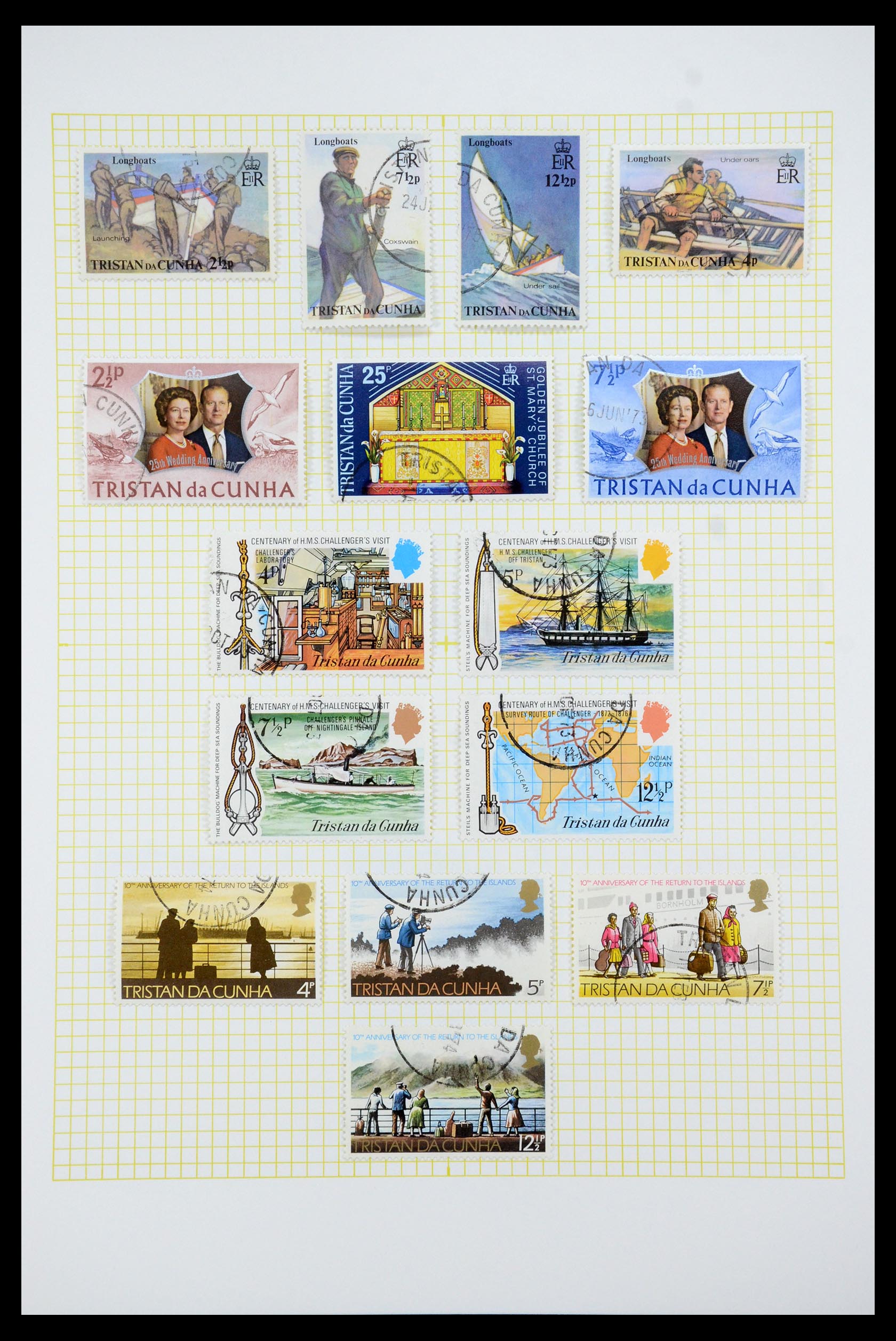35639 022 - Stamp Collection 35639 Tristan da Cunha 1952-1979.