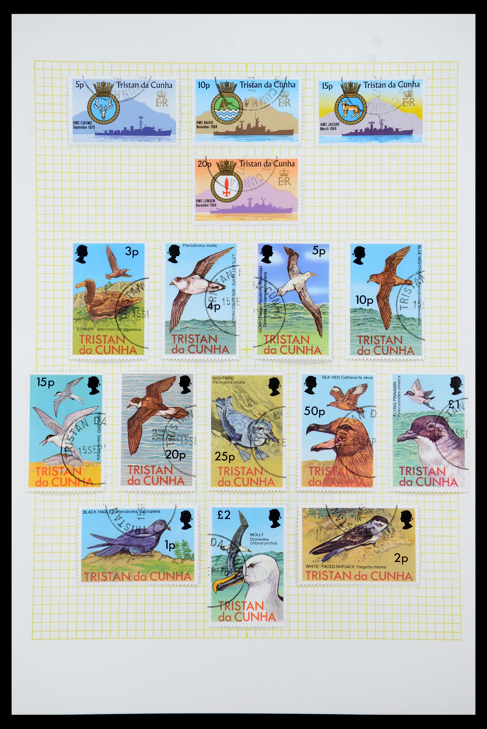 35639 025 - Stamp Collection 35639 Tristan da Cunha 1952-1979.
