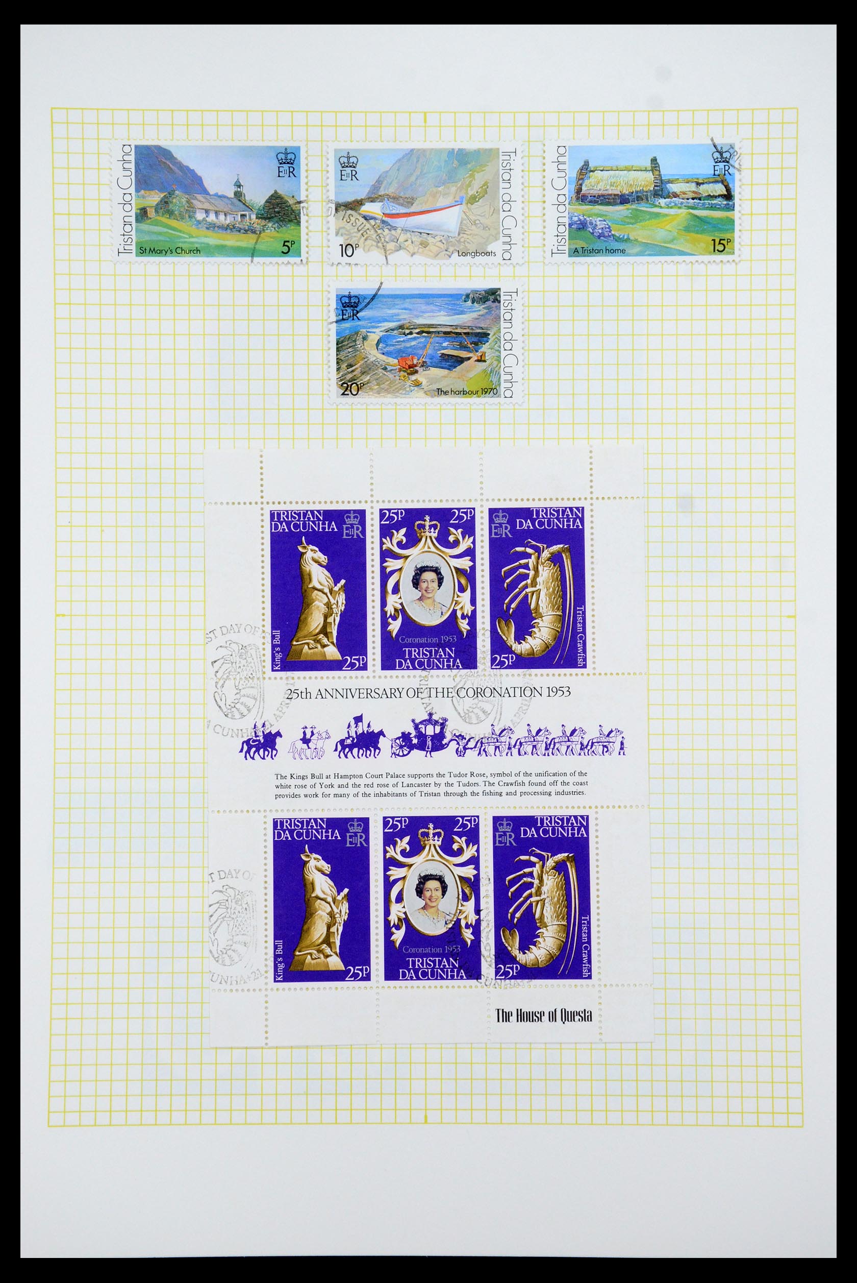 35639 026 - Stamp Collection 35639 Tristan da Cunha 1952-1979.