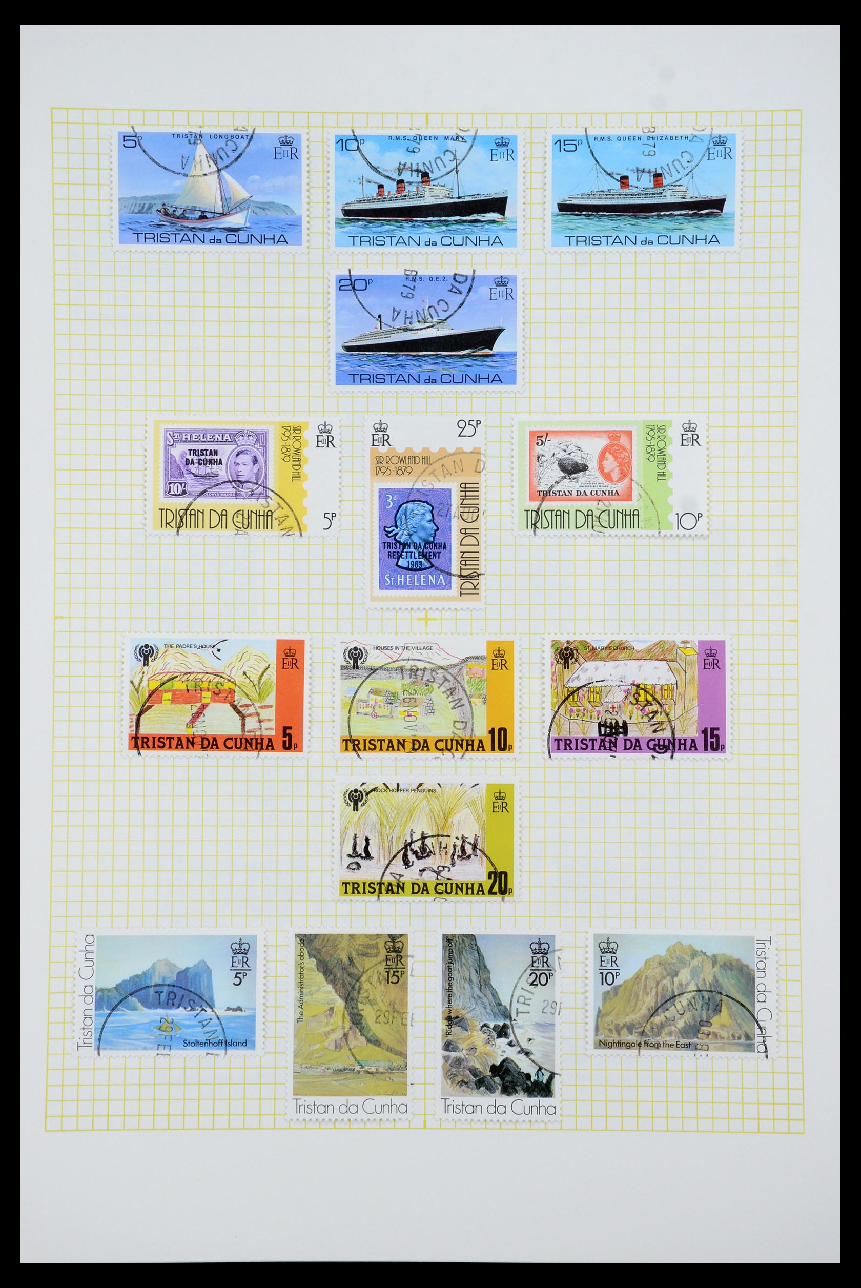35639 028 - Stamp Collection 35639 Tristan da Cunha 1952-1979.