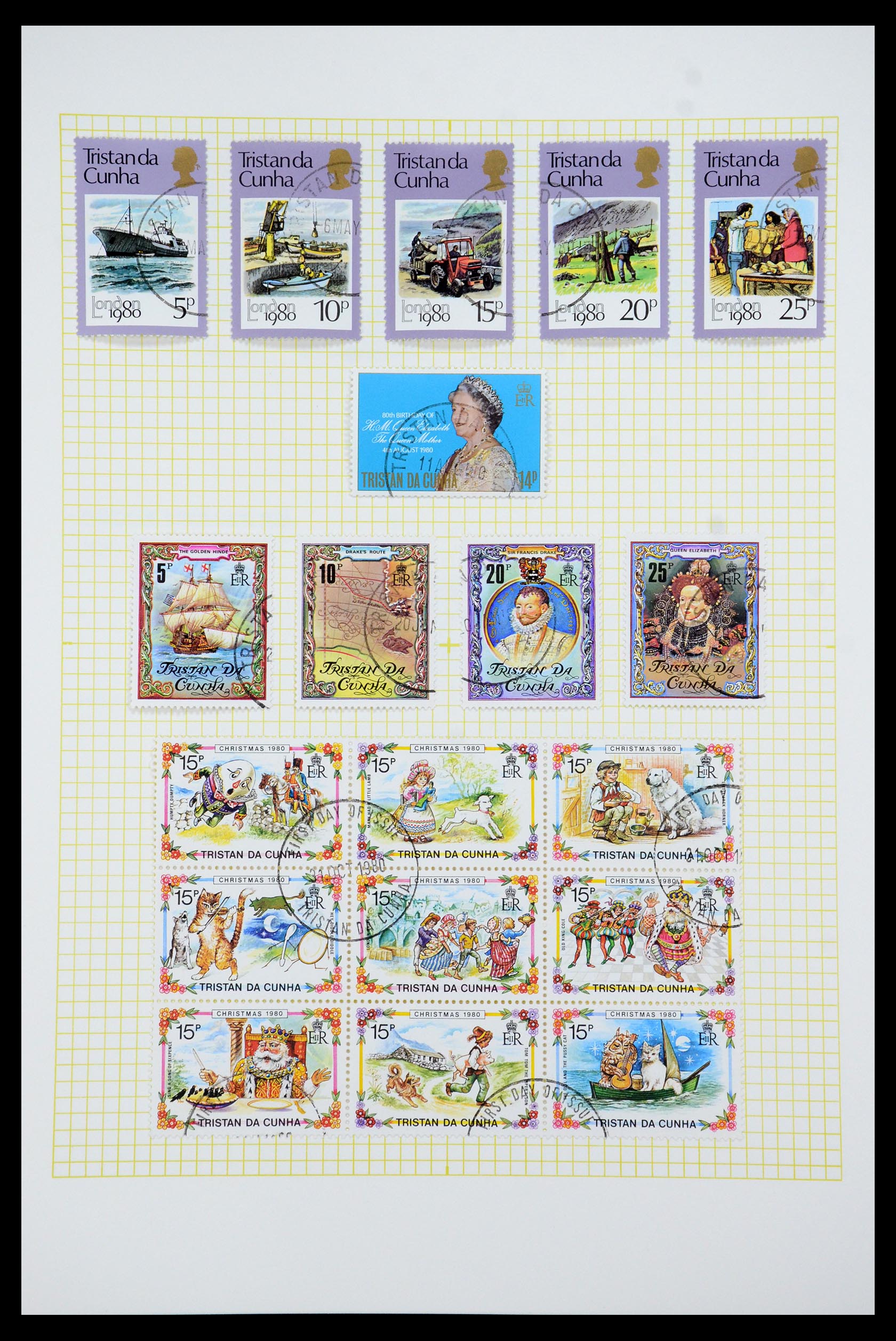 35639 029 - Stamp Collection 35639 Tristan da Cunha 1952-1979.