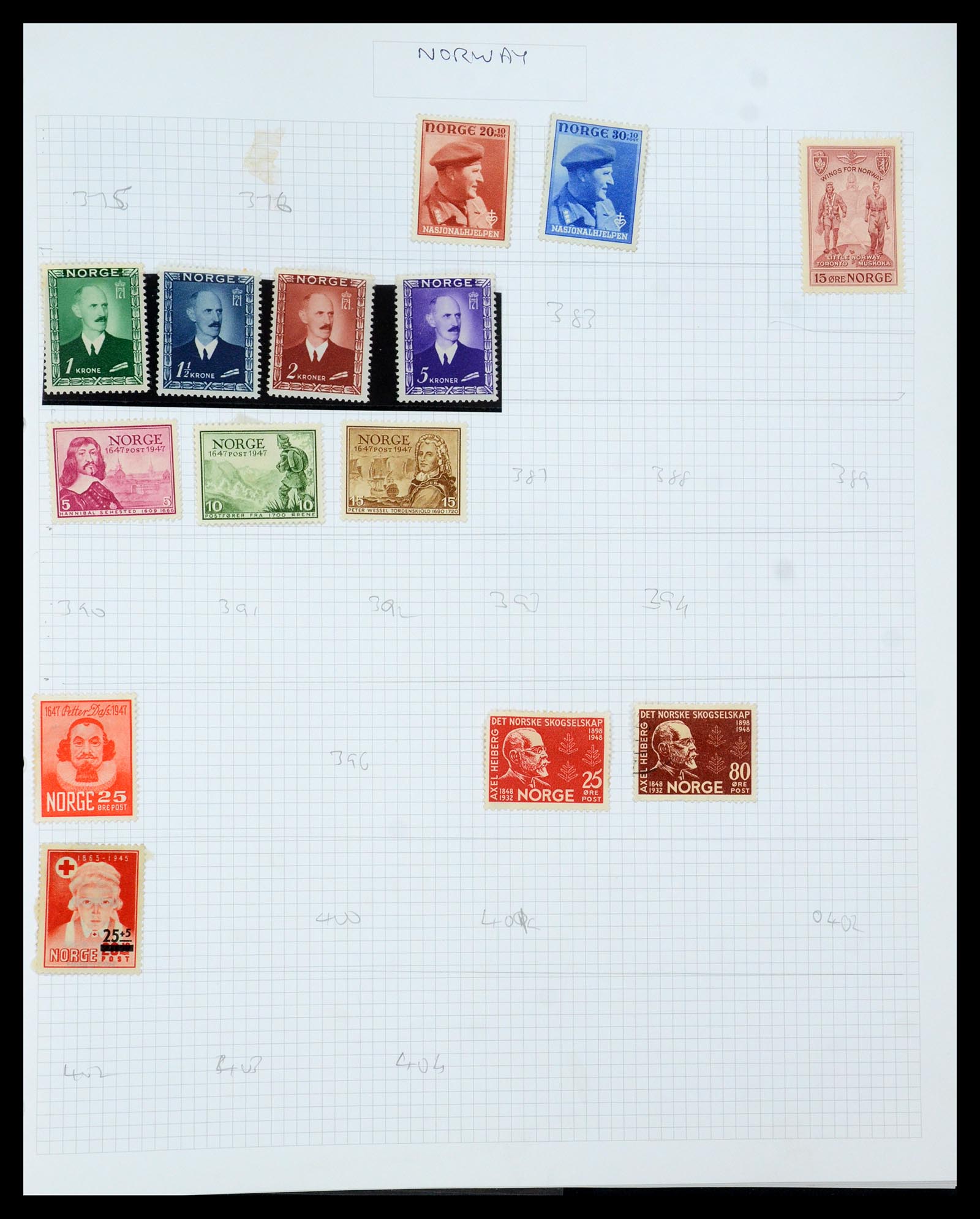 35642 013 - Stamp Collection 35642 Norway 1856-1998.