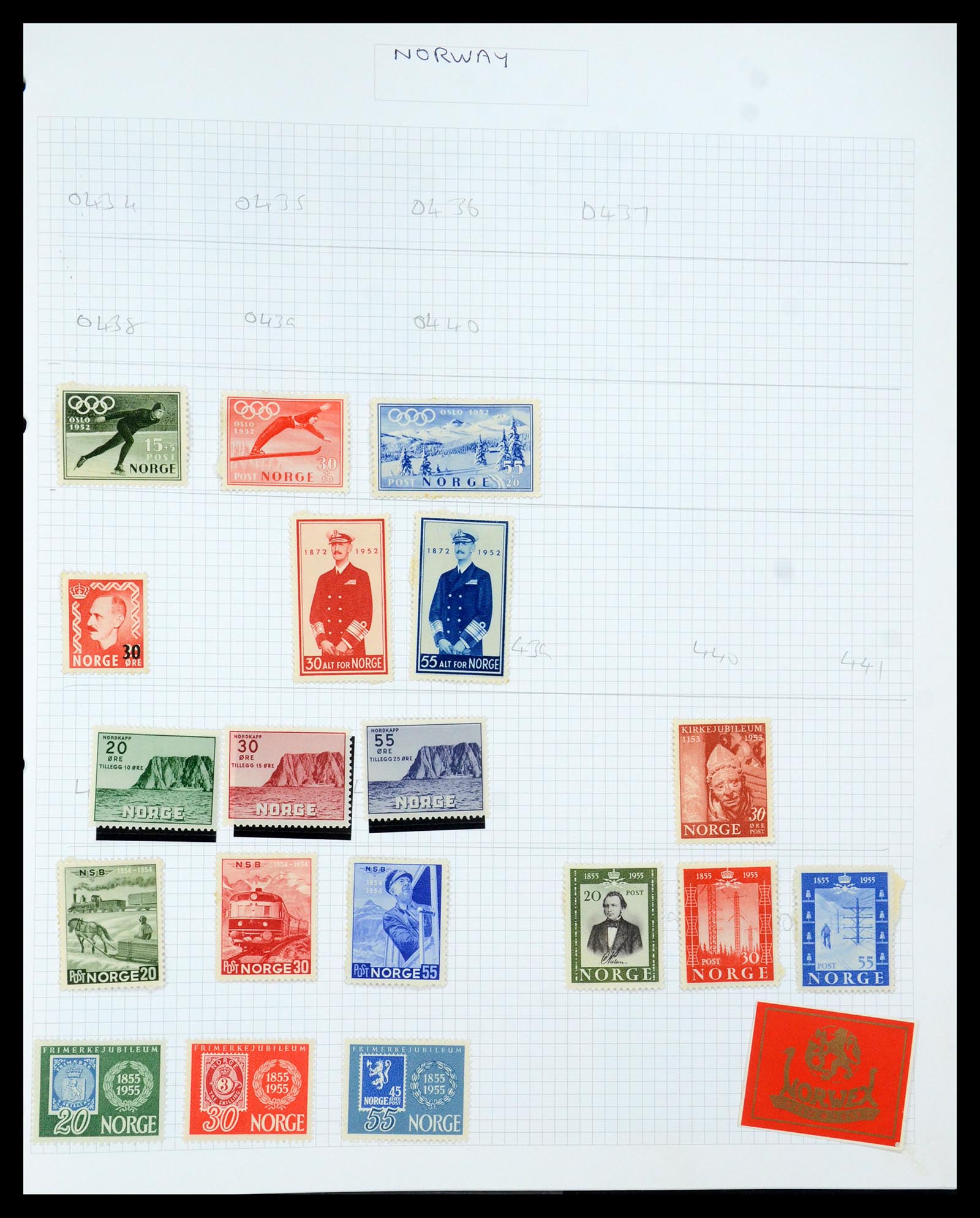 35642 015 - Stamp Collection 35642 Norway 1856-1998.