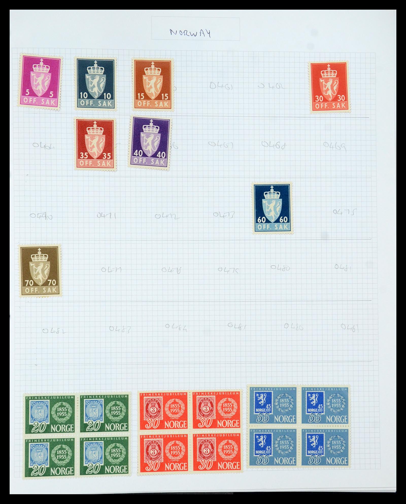35642 016 - Stamp Collection 35642 Norway 1856-1998.