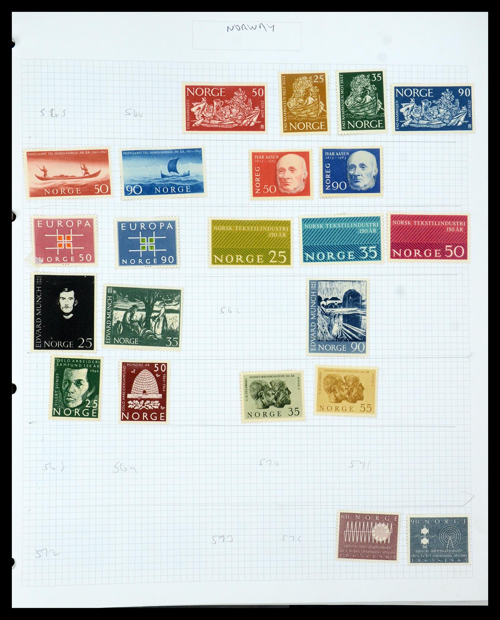 35642 020 - Stamp Collection 35642 Norway 1856-1998.