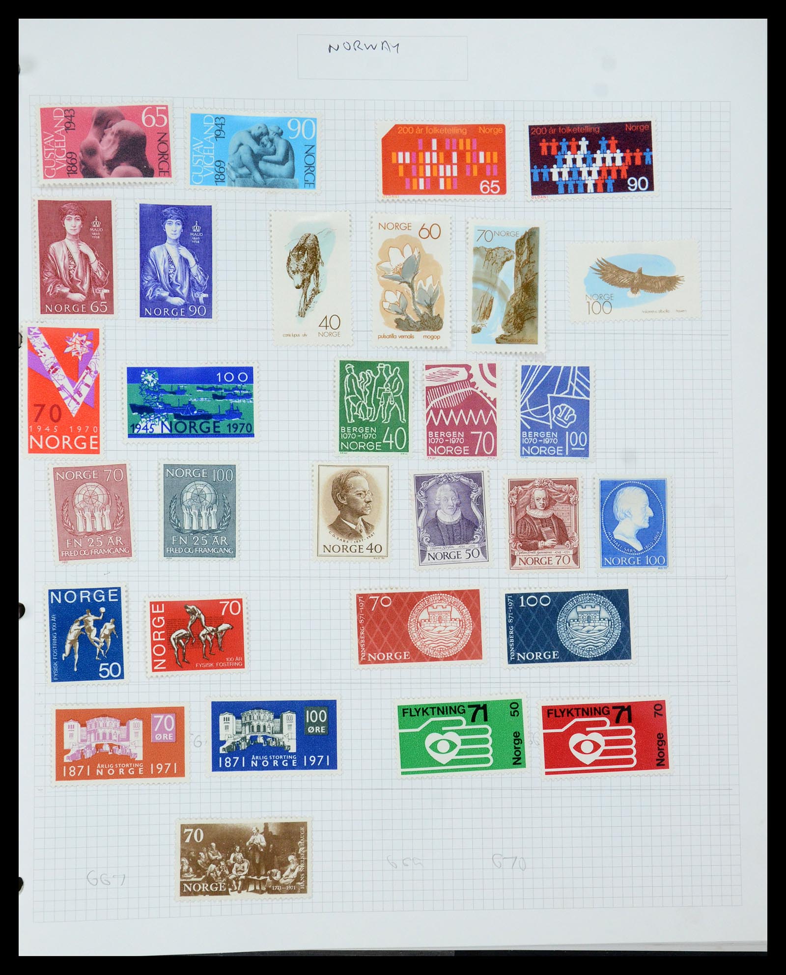 35642 023 - Stamp Collection 35642 Norway 1856-1998.