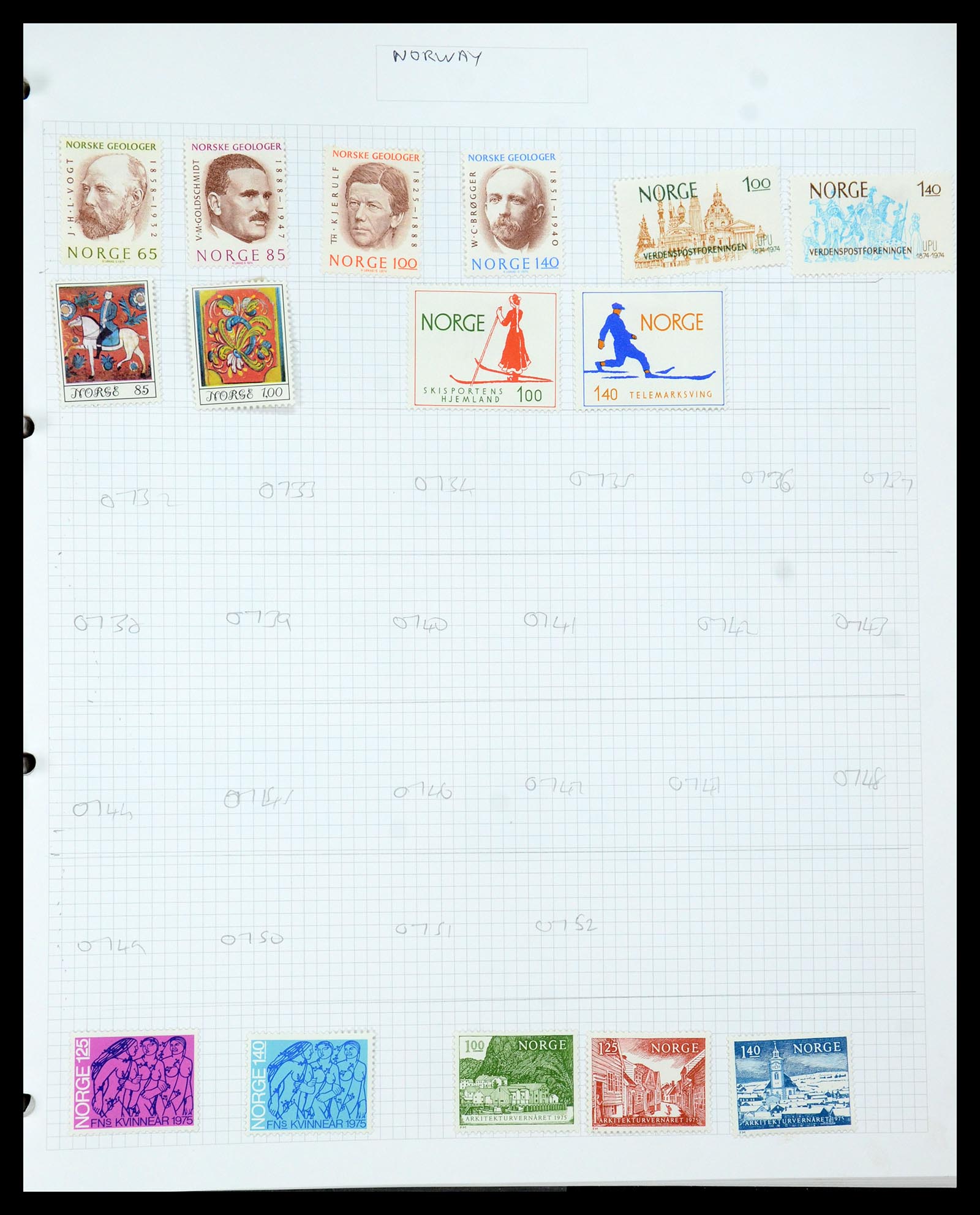 35642 026 - Stamp Collection 35642 Norway 1856-1998.