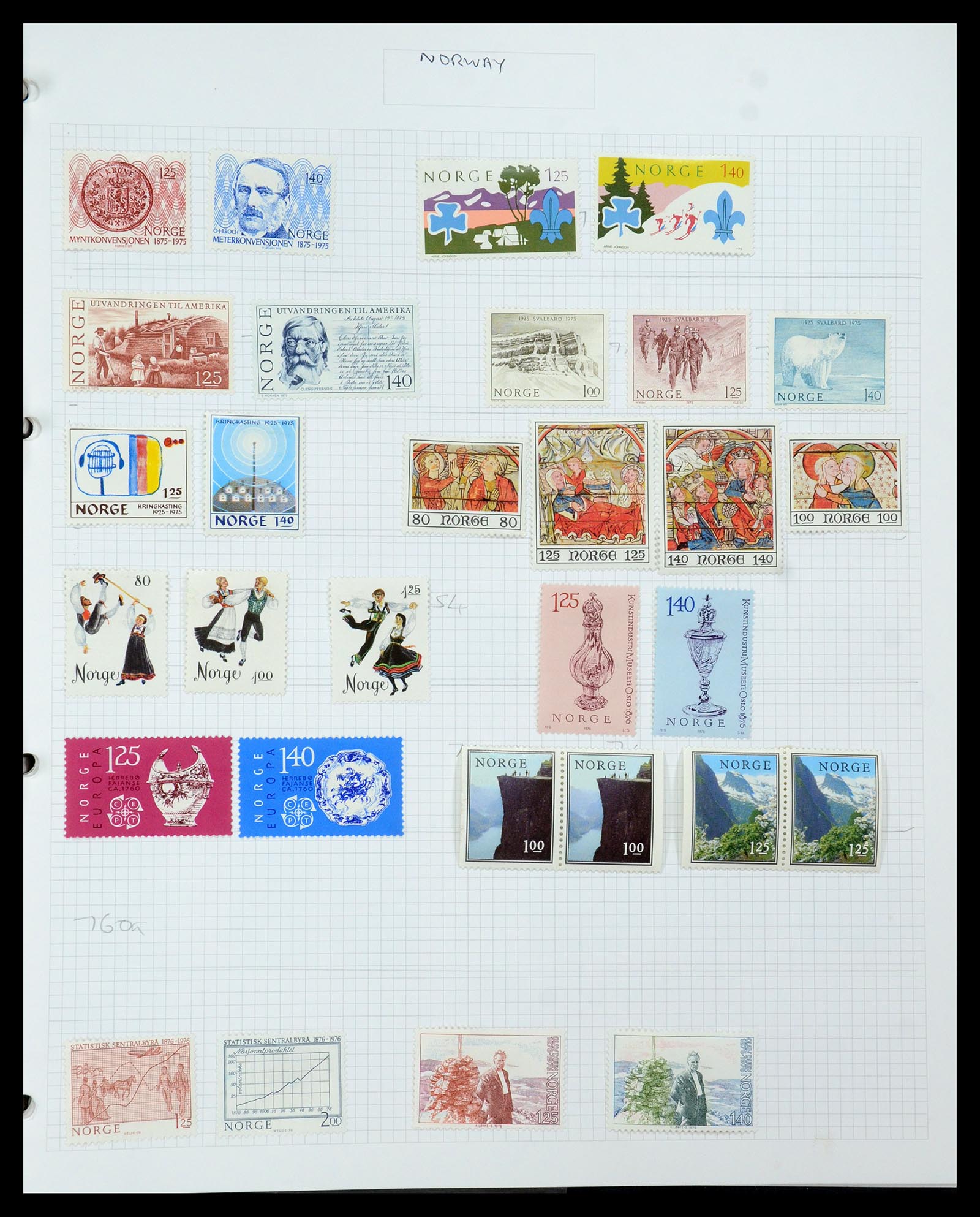 35642 027 - Stamp Collection 35642 Norway 1856-1998.