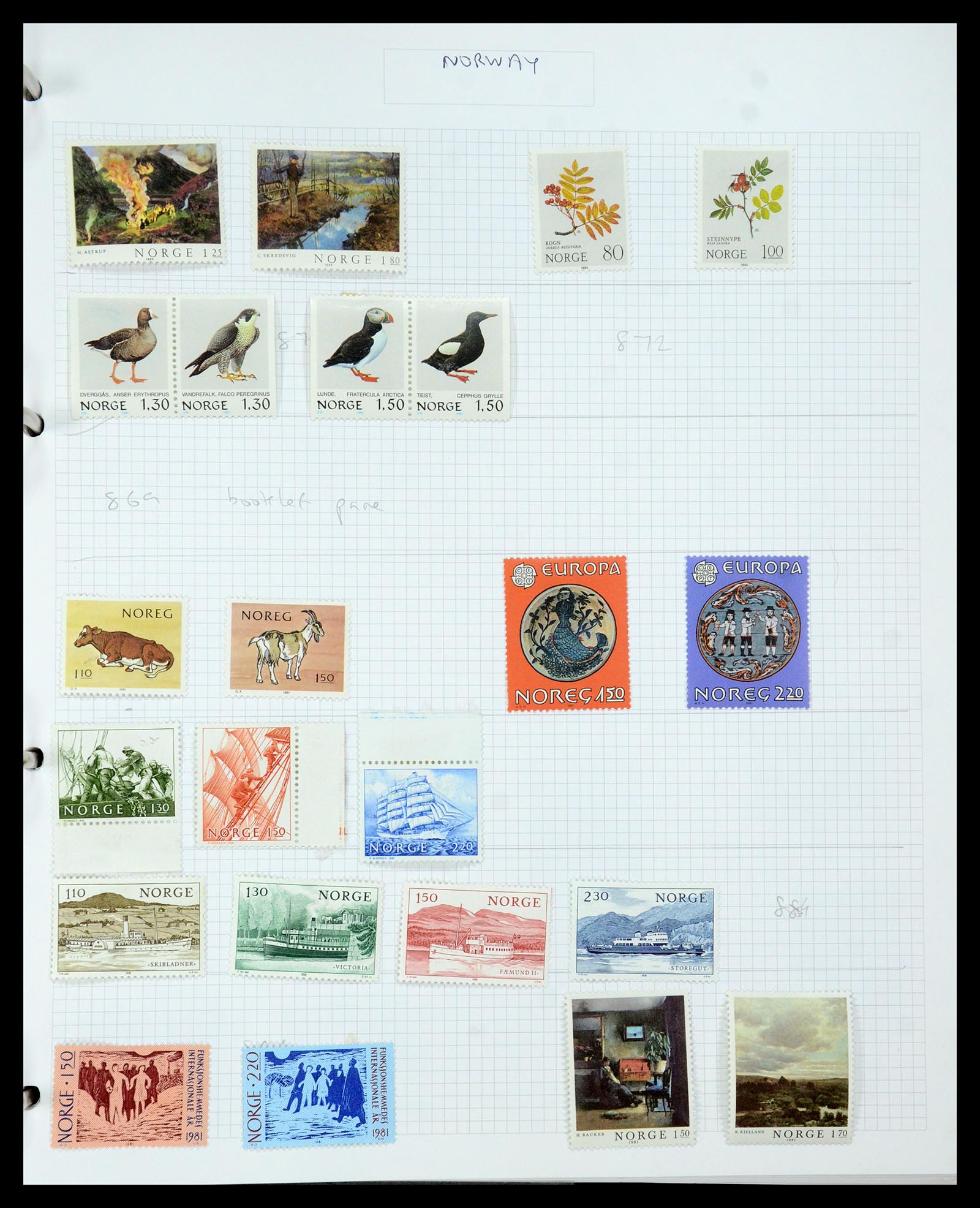 35642 033 - Stamp Collection 35642 Norway 1856-1998.