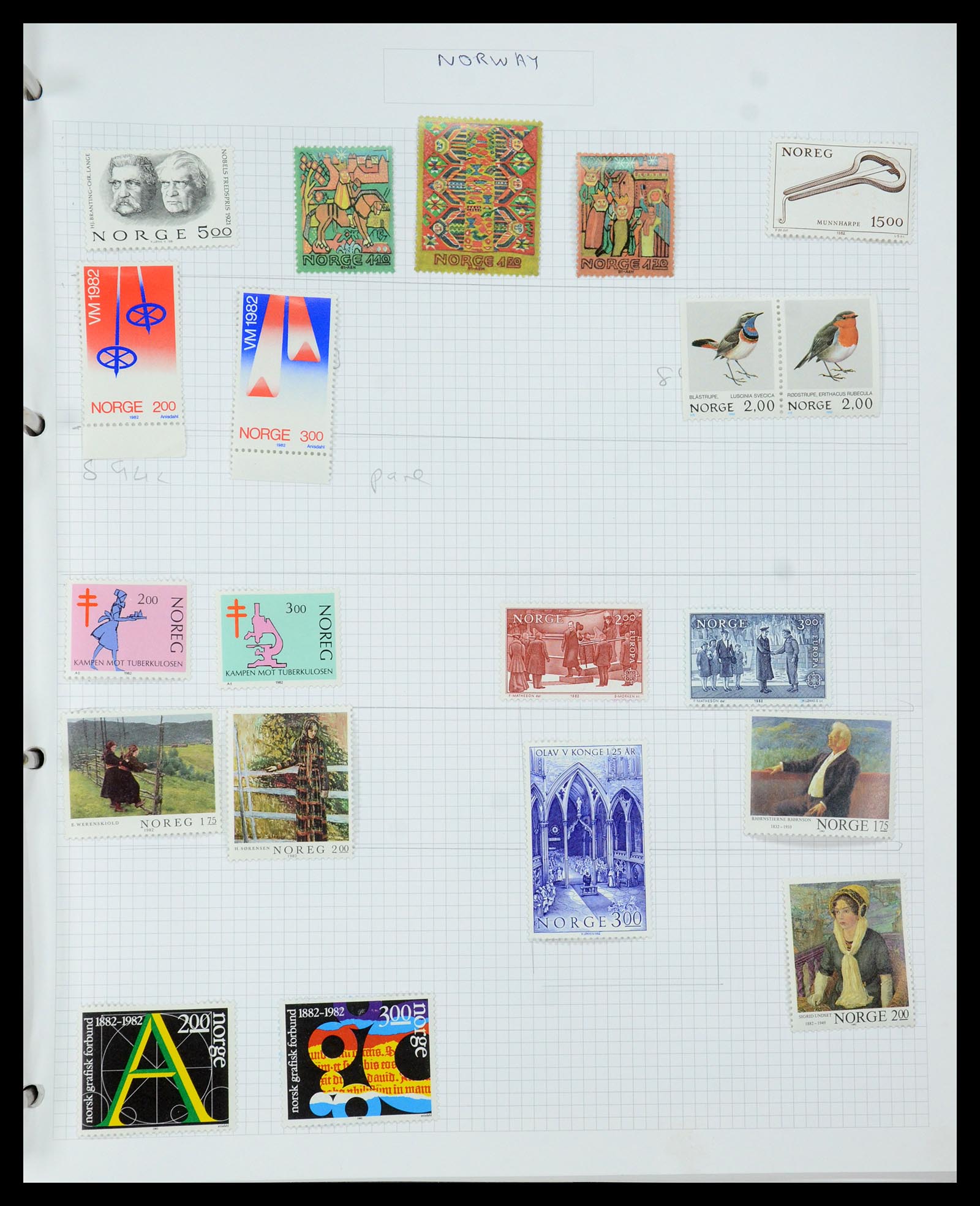 35642 034 - Stamp Collection 35642 Norway 1856-1998.