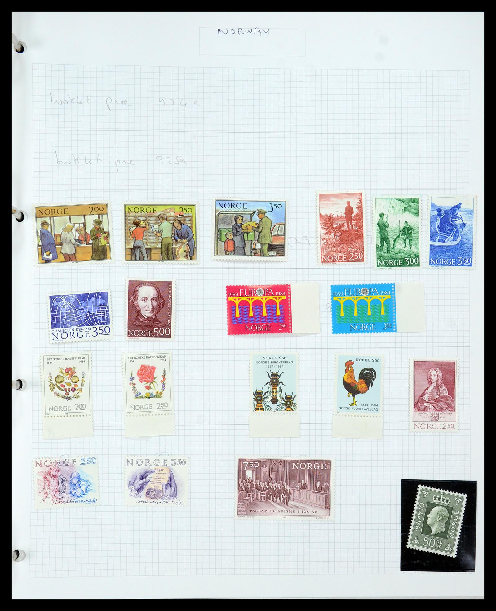 35642 036 - Stamp Collection 35642 Norway 1856-1998.