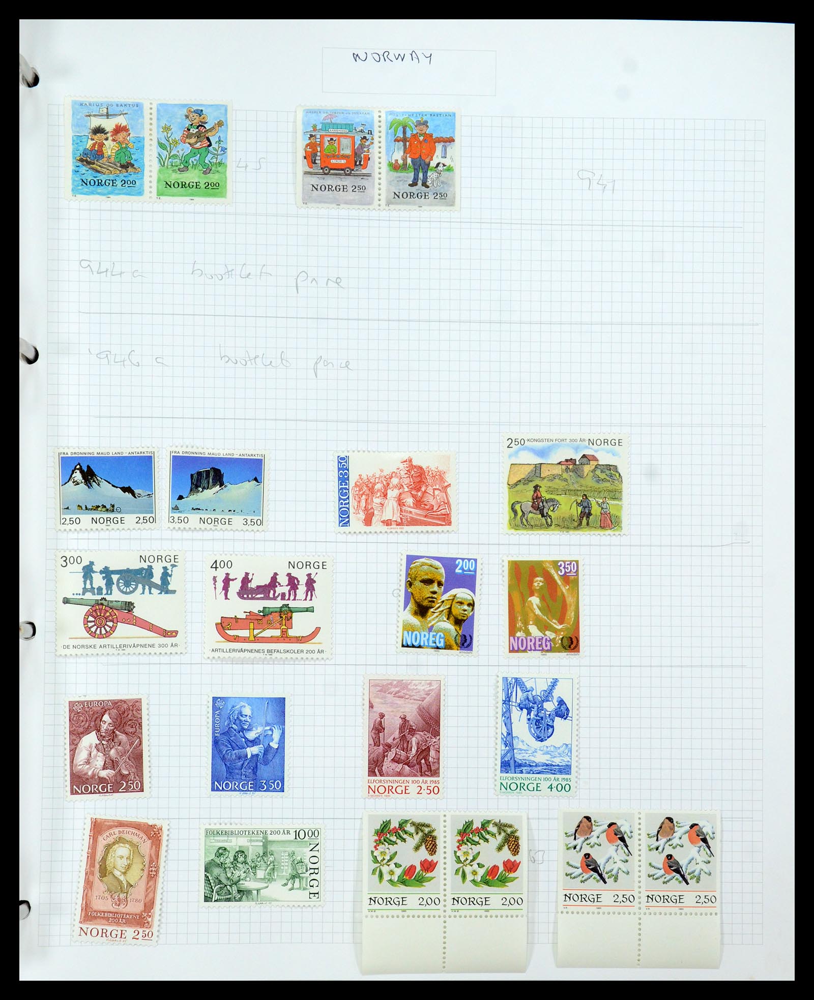 35642 037 - Stamp Collection 35642 Norway 1856-1998.