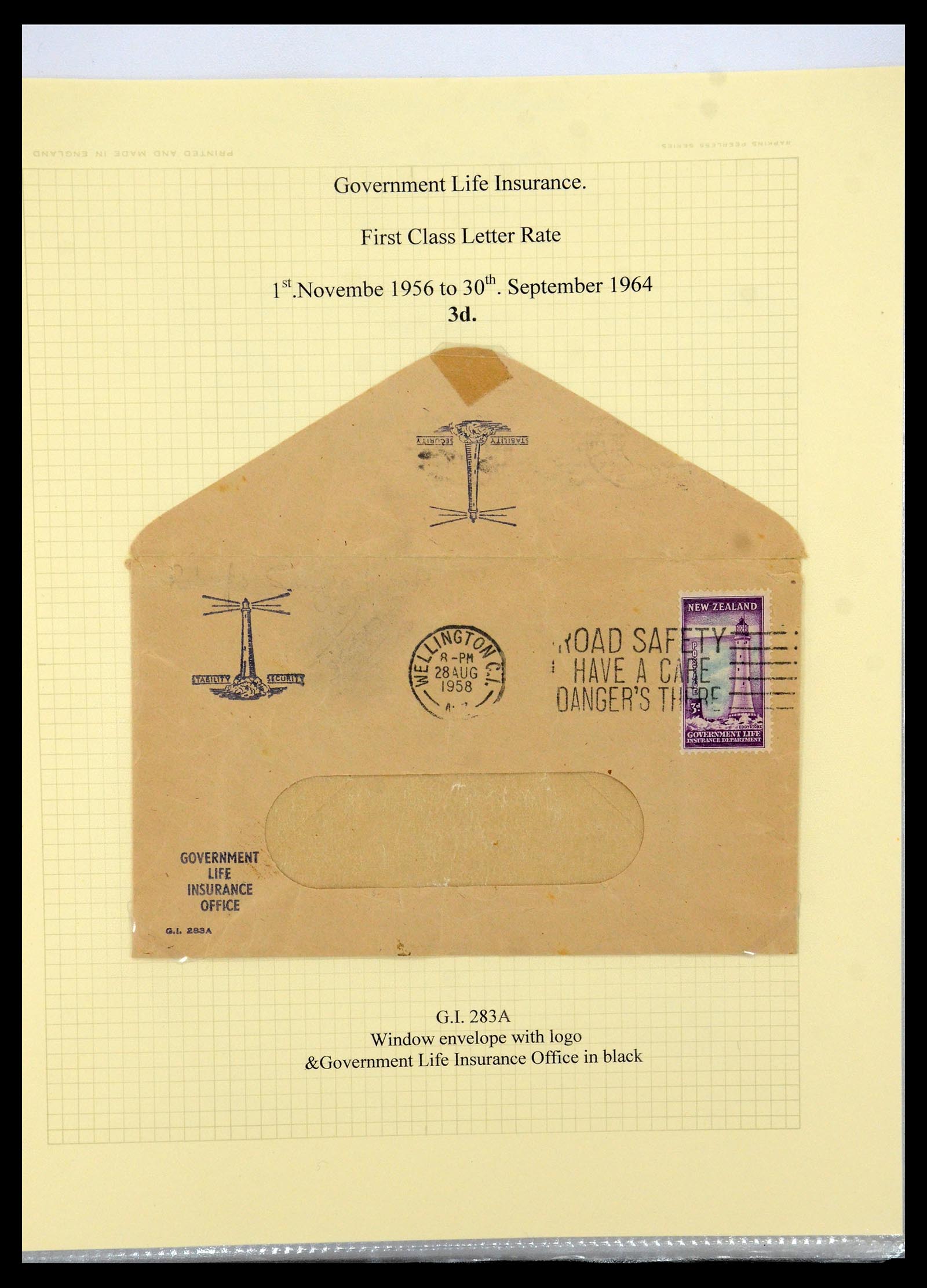 35643 011 - Postzegelverzameling 35643 Nieuw Zeeland life insurance 1891-1981.