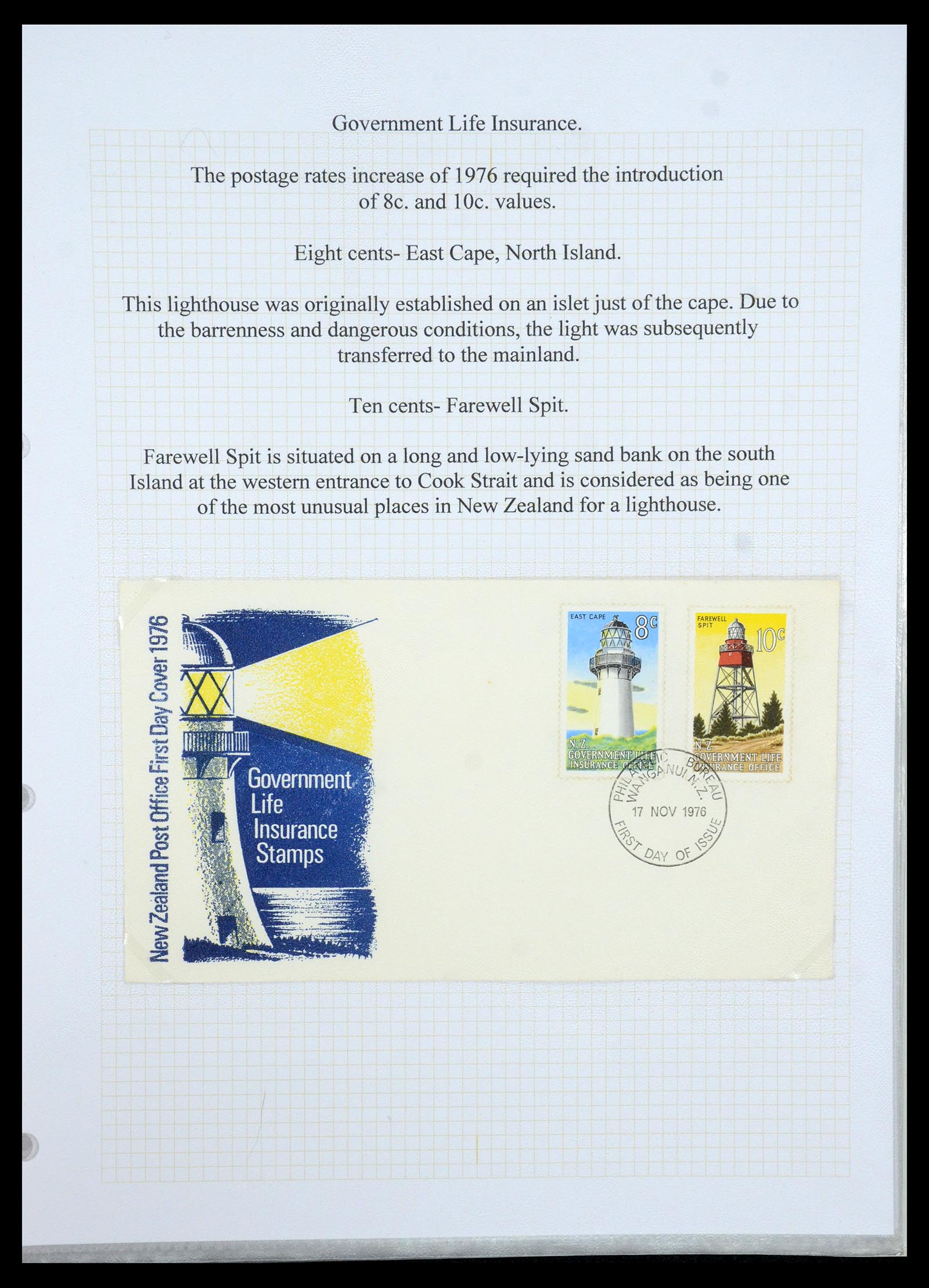 35643 028 - Postzegelverzameling 35643 Nieuw Zeeland life insurance 1891-1981.