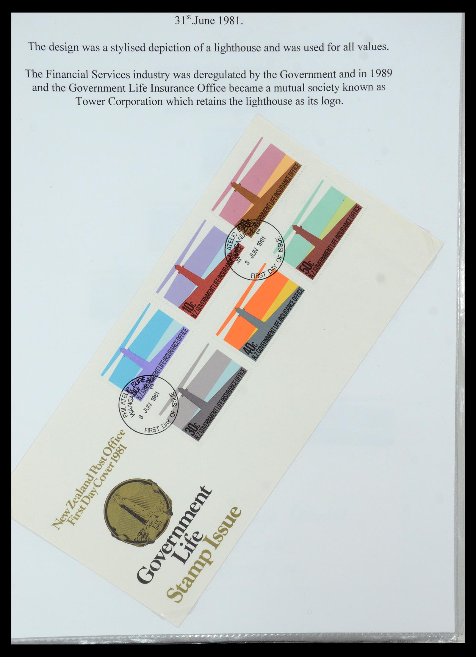 35643 033 - Postzegelverzameling 35643 Nieuw Zeeland life insurance 1891-1981.