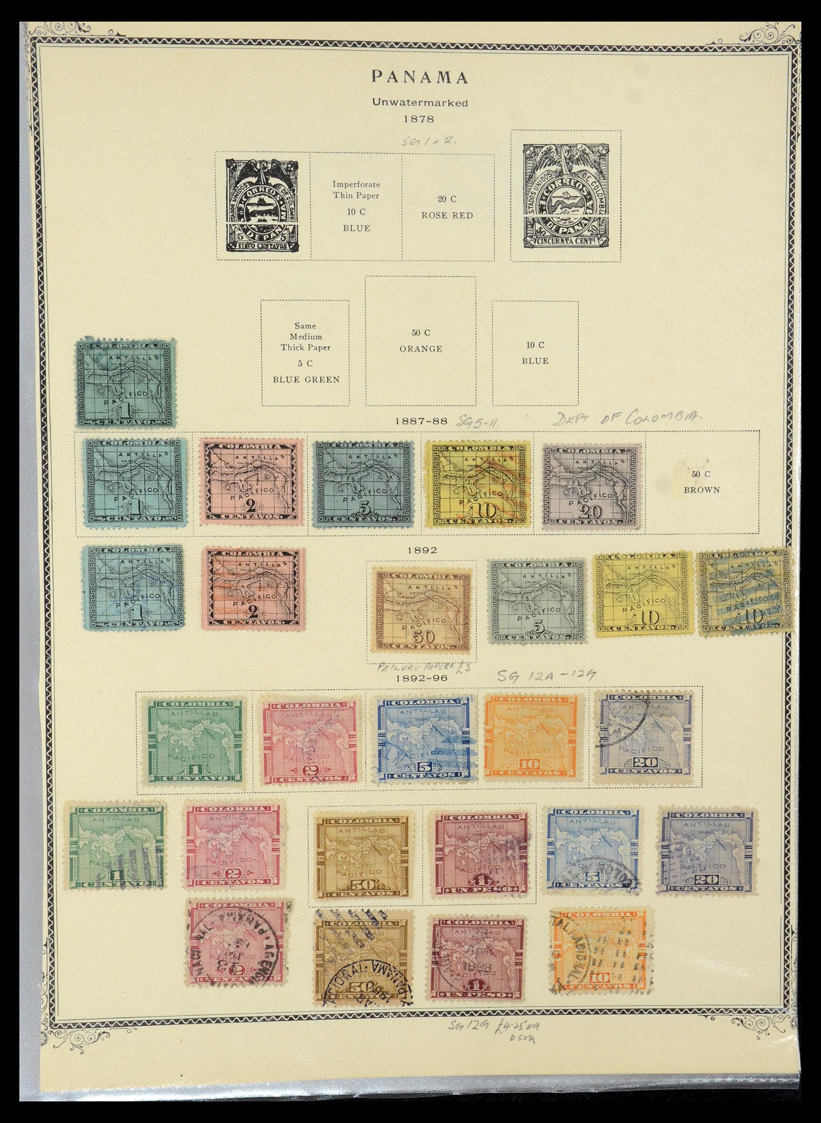 35644 001 - Stamp Collection 35644 Panama 1887-1986.