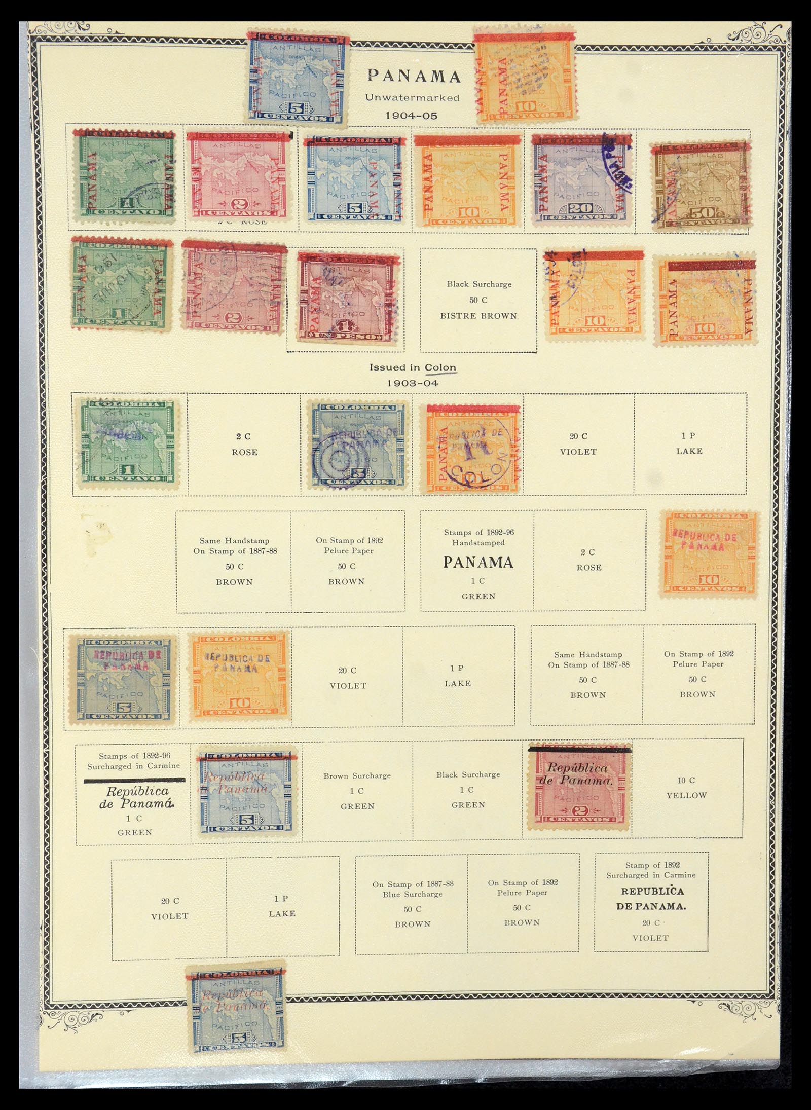 35644 004 - Stamp Collection 35644 Panama 1887-1986.