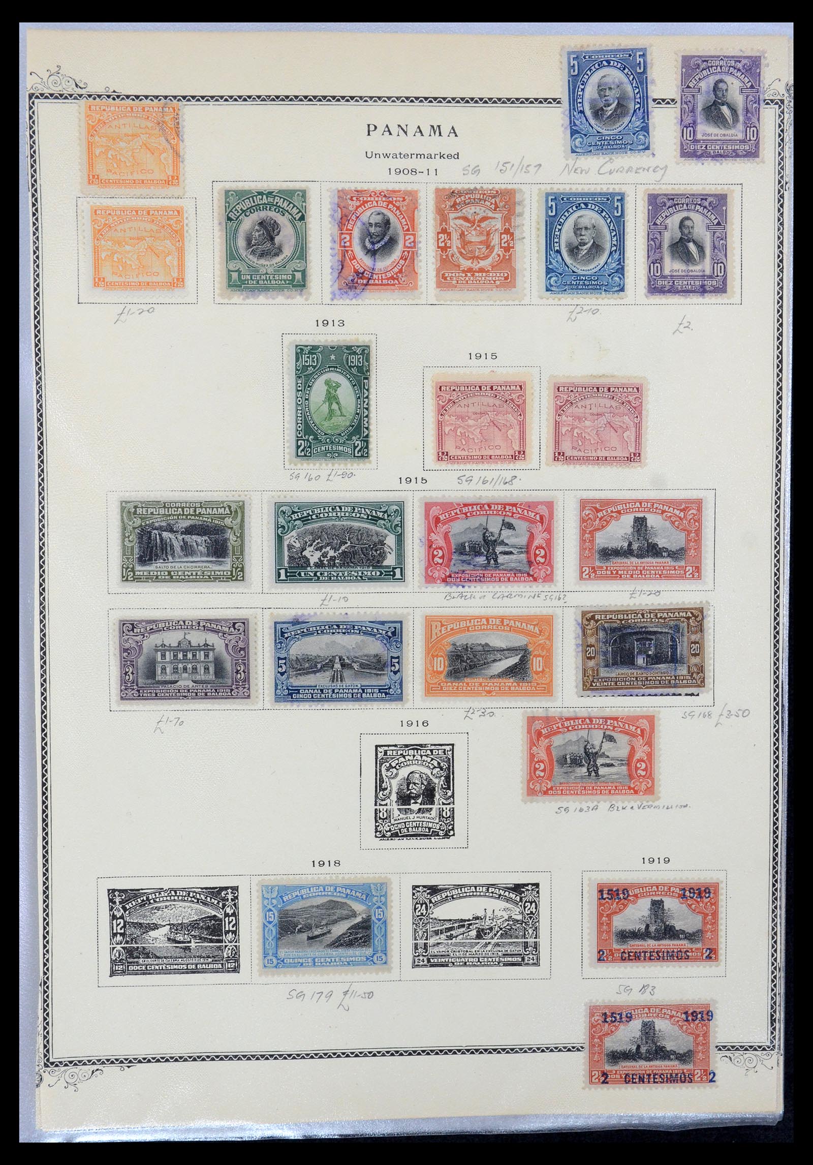 35644 007 - Stamp Collection 35644 Panama 1887-1986.