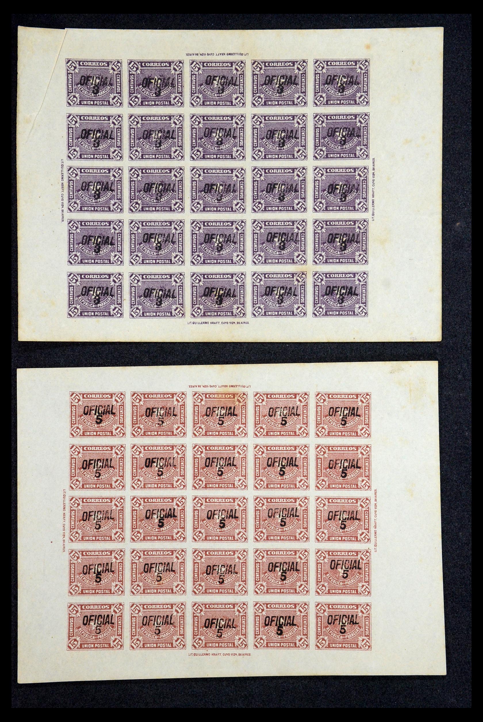 35647 009 - Stamp Collection 35647 Paraguay 1870-1931.