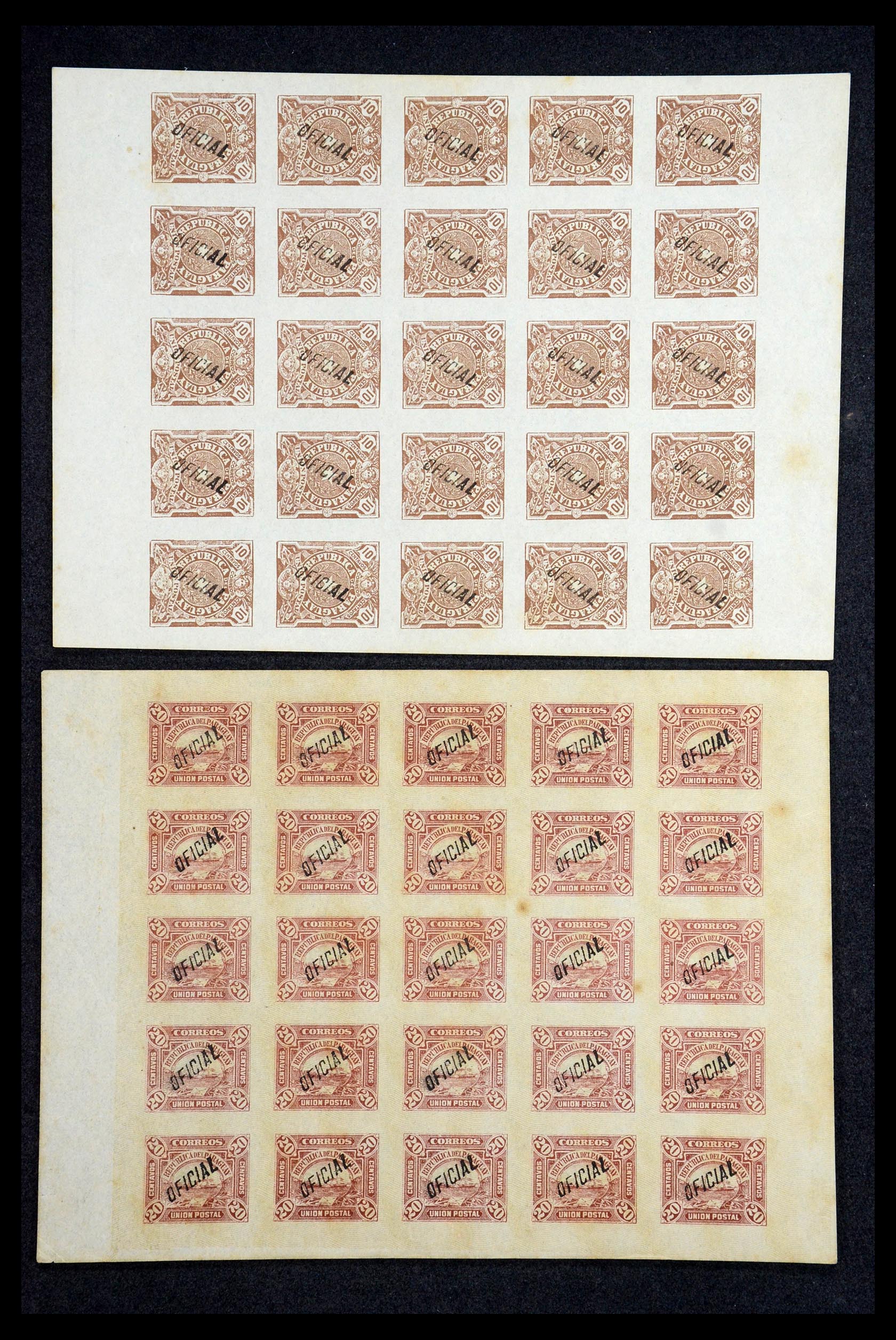 35647 010 - Stamp Collection 35647 Paraguay 1870-1931.
