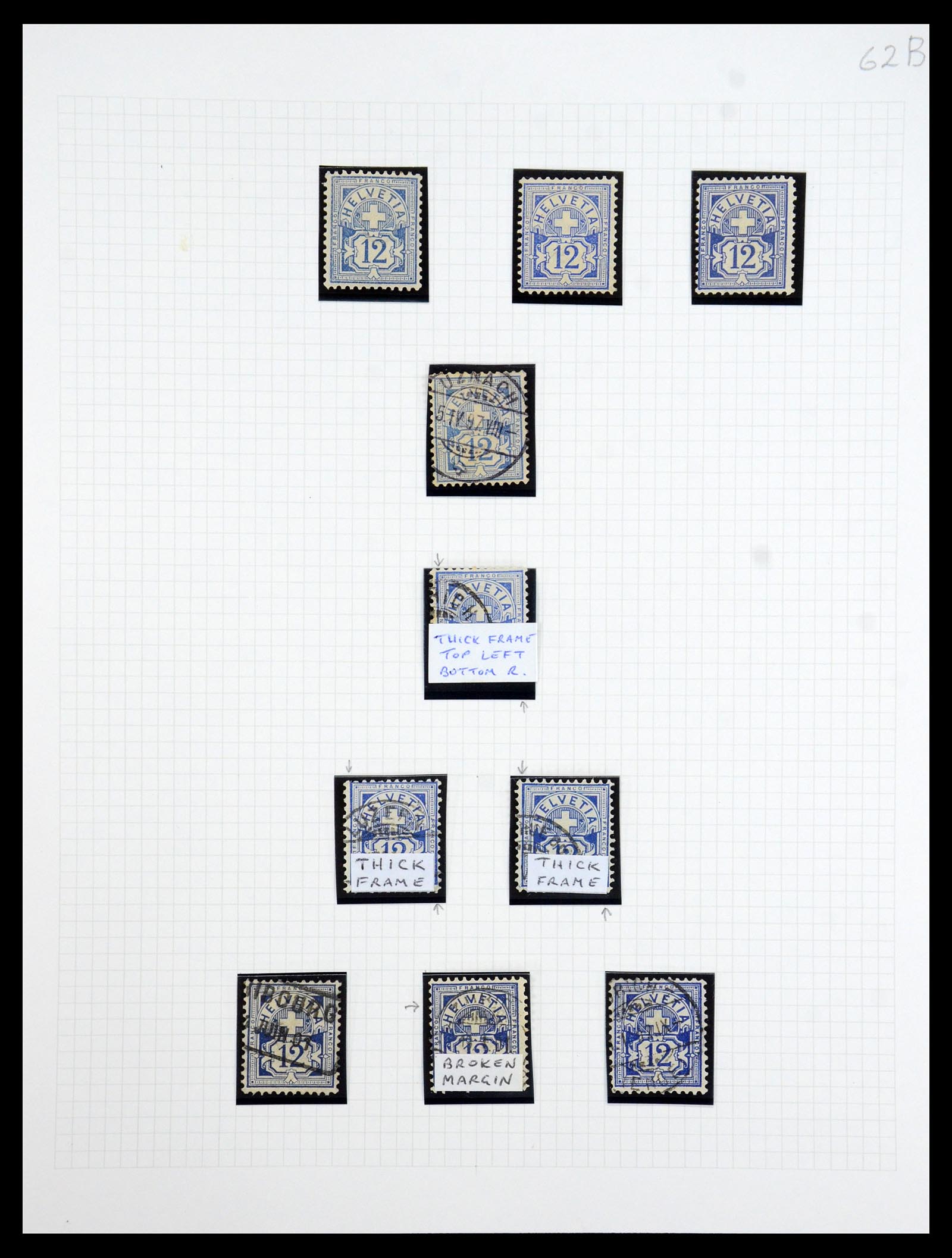 35648 008 - Stamp Collection 35648 Switzerland 1894-1899.