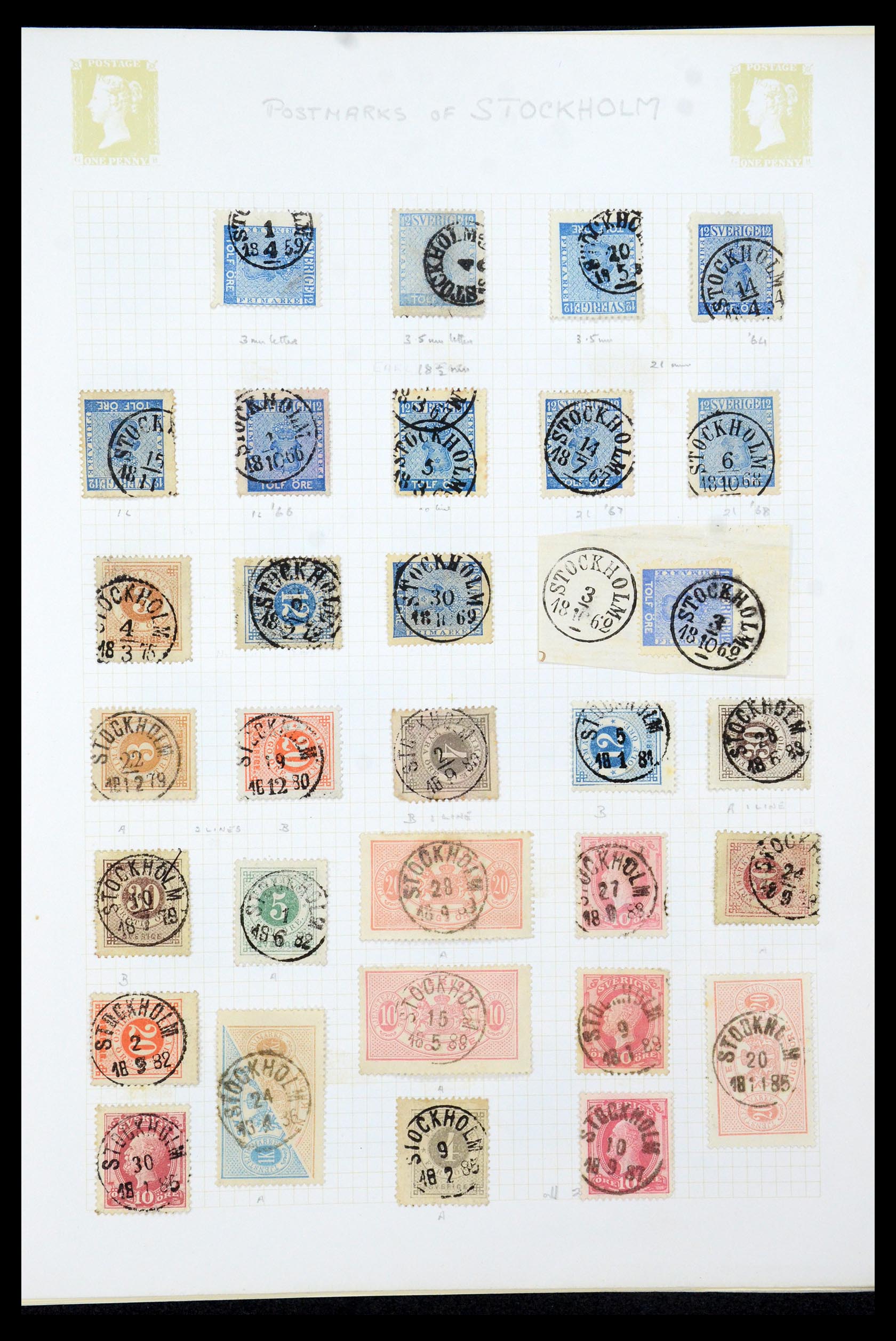 35649 033 - Postzegelverzameling 35649 Zweden 1858-1997.