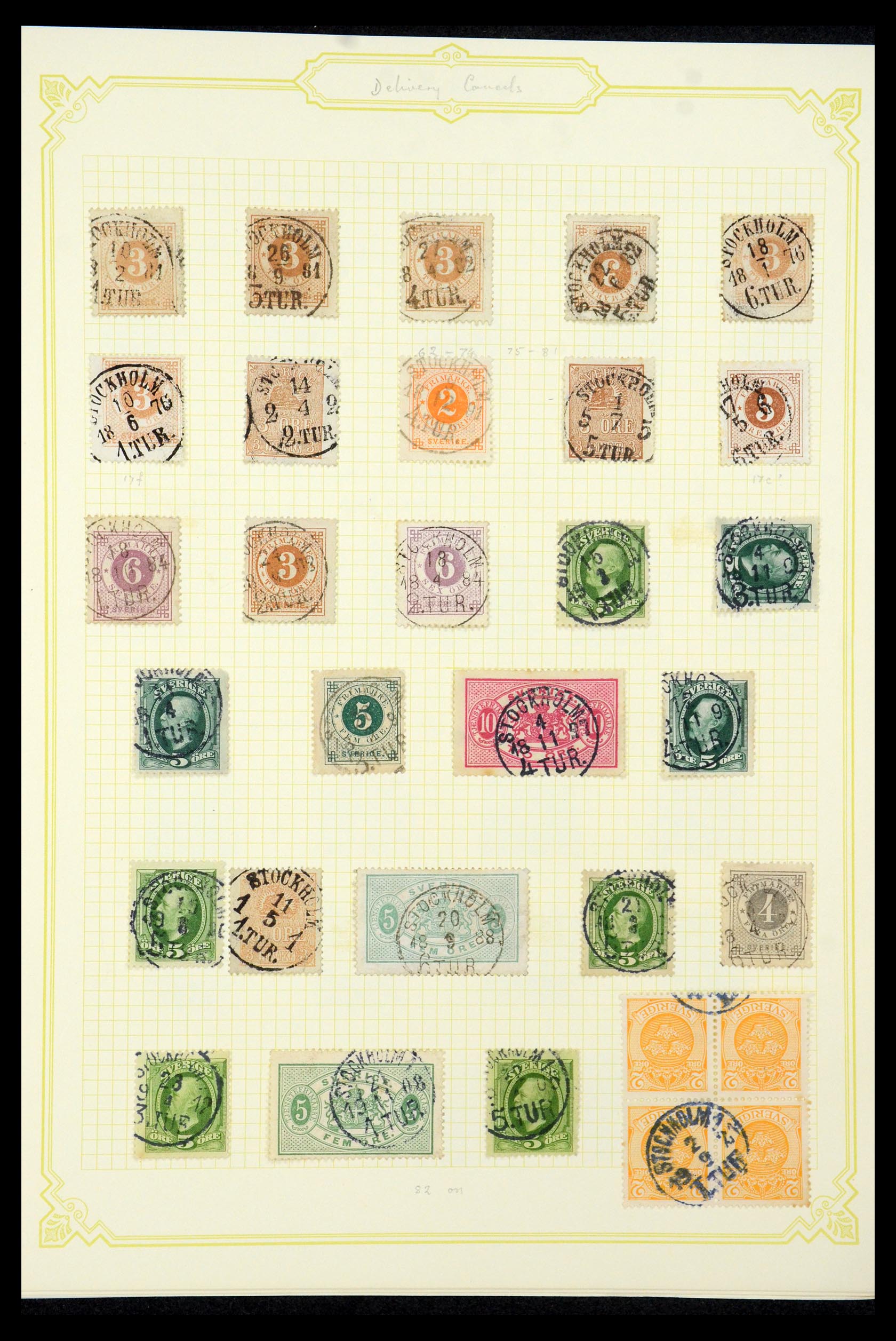 35649 034 - Postzegelverzameling 35649 Zweden 1858-1997.